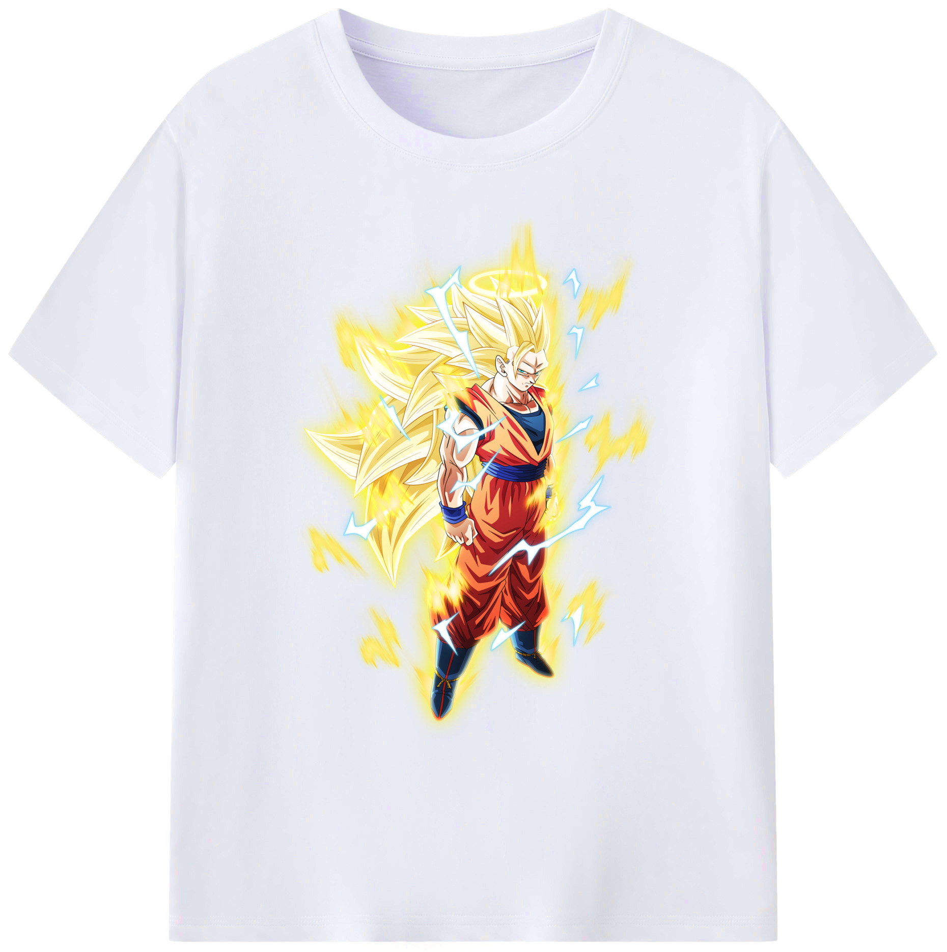 （画像用） ドラゴンボール 孫悟空（そん ごくう）Son Goku カカロット DRAGON BALL Kakarotto 綿100％ メンズ半袖Tシャツ｜肌触りやわらか＆通気性