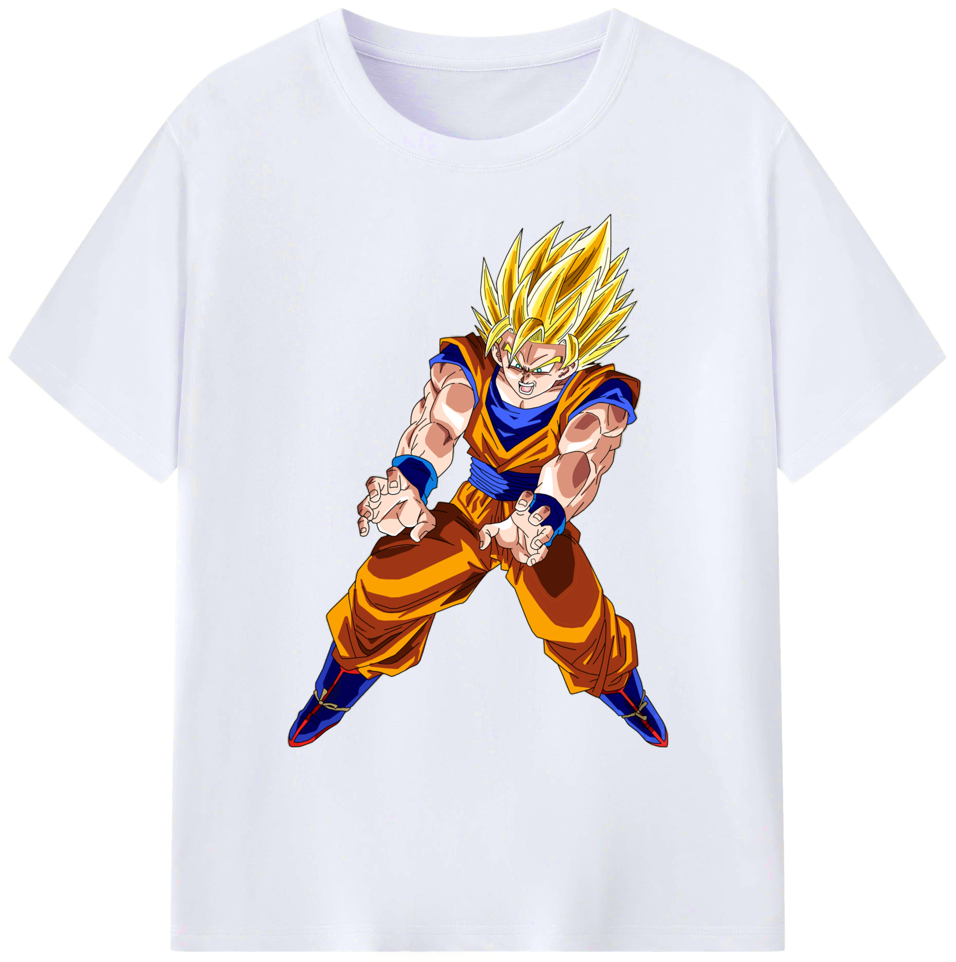 （画像用） ドラゴンボール 孫悟空（そん ごくう）Son Goku カカロット DRAGON BALL Kakarotto 綿100％ メンズ半袖Tシャツ｜肌触りやわらか＆通気性