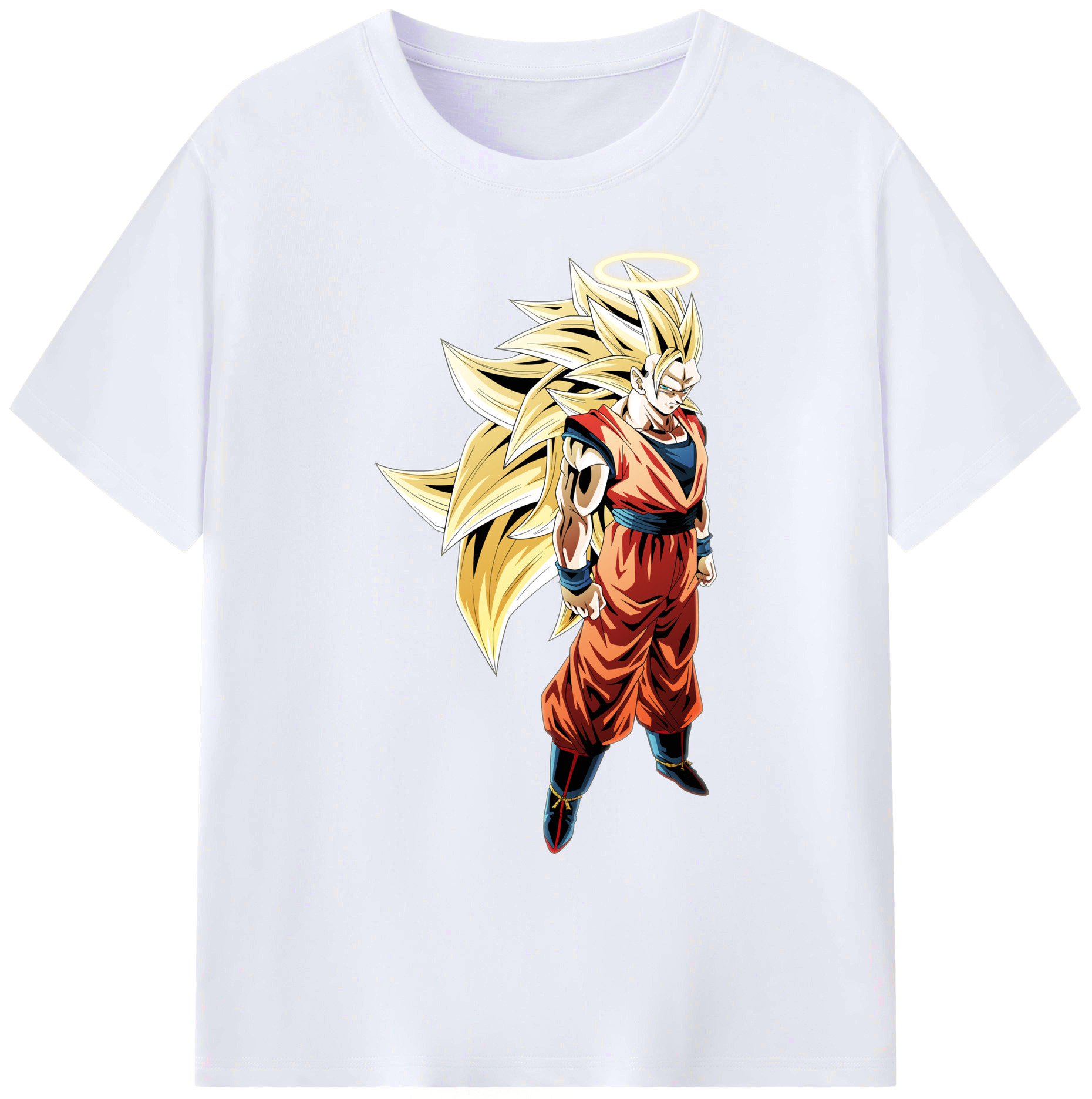 （画像用） ドラゴンボール 孫悟空（そん ごくう）Son Goku カカロット DRAGON BALL Kakarotto 綿100％ メンズ半袖Tシャツ｜肌触りやわらか＆通気性