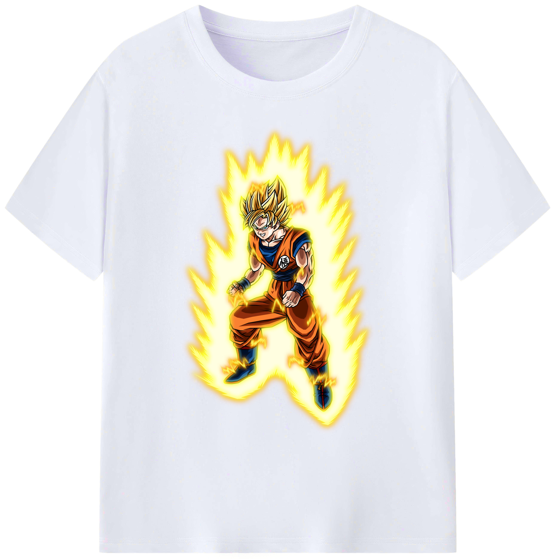 （画像用） ドラゴンボール 孫悟空（そん ごくう）Son Goku カカロット DRAGON BALL Kakarotto 綿100％ メンズ半袖Tシャツ｜肌触りやわらか＆通気性