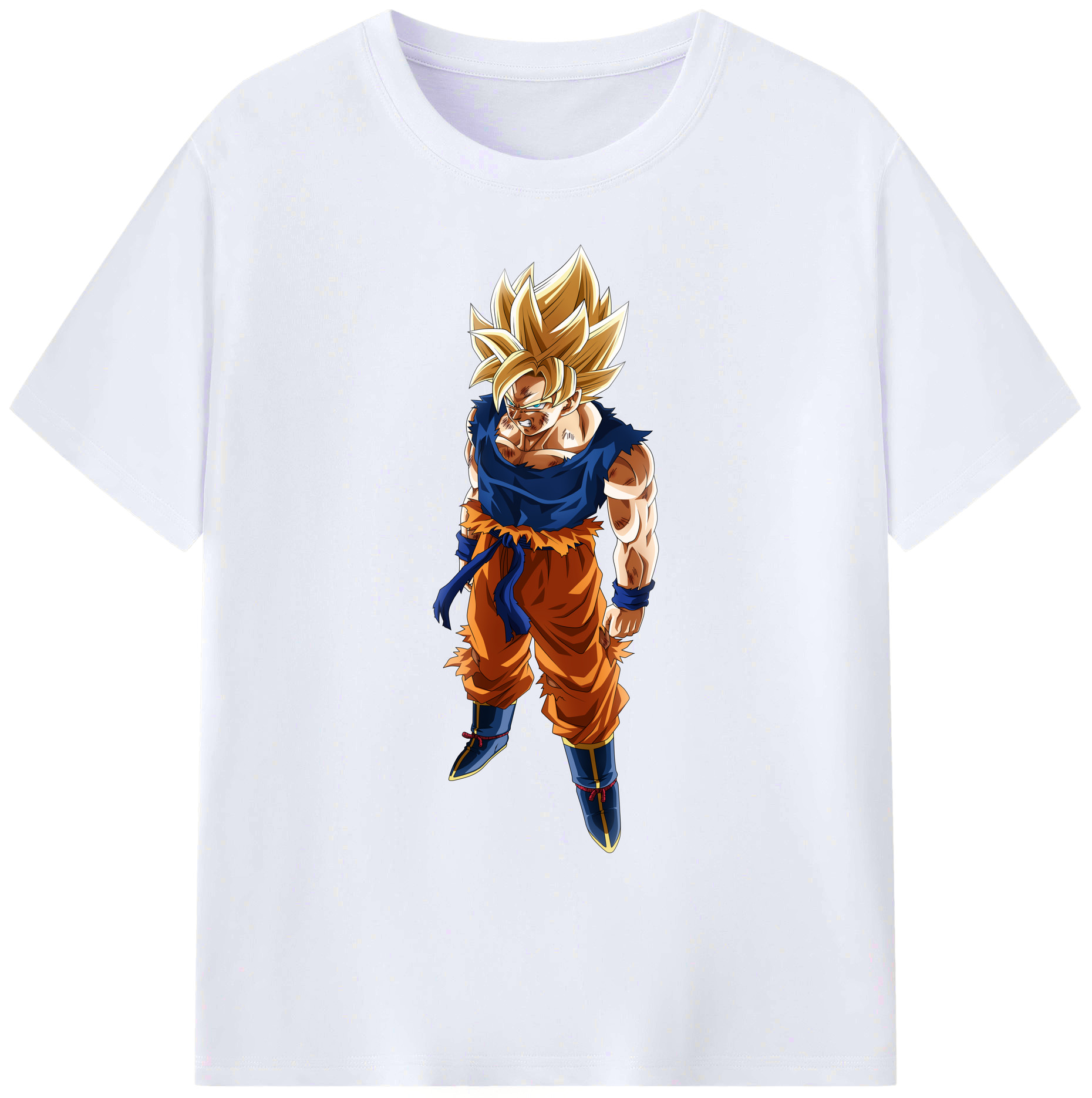 （画像用） ドラゴンボール 孫悟空（そん ごくう）Son Goku カカロット DRAGON BALL Kakarotto 綿100％ メンズ半袖Tシャツ｜肌触りやわらか＆通気性