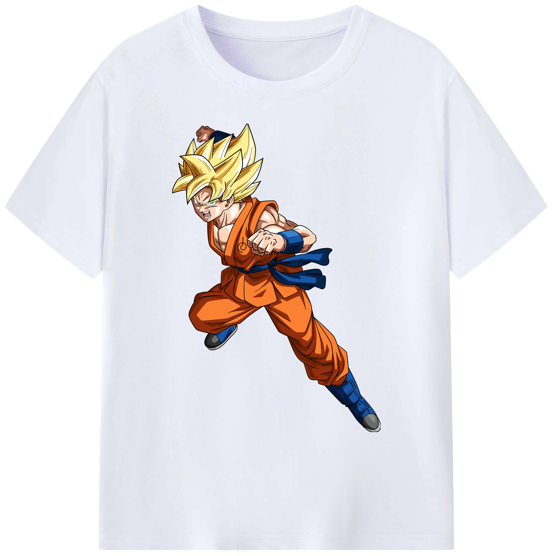 （画像用） ドラゴンボール 孫悟空（そん ごくう）Son Goku カカロット DRAGON BALL Kakarotto 綿100％ メンズ半袖Tシャツ｜肌触りやわらか＆通気性