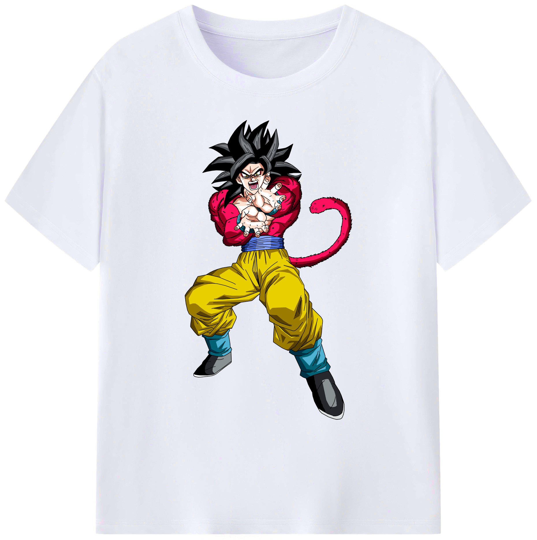 （画像用） ドラゴンボール 孫悟空（そん ごくう）Son Goku カカロット DRAGON BALL Kakarotto 綿100％ メンズ半袖Tシャツ｜肌触りやわらか＆通気性