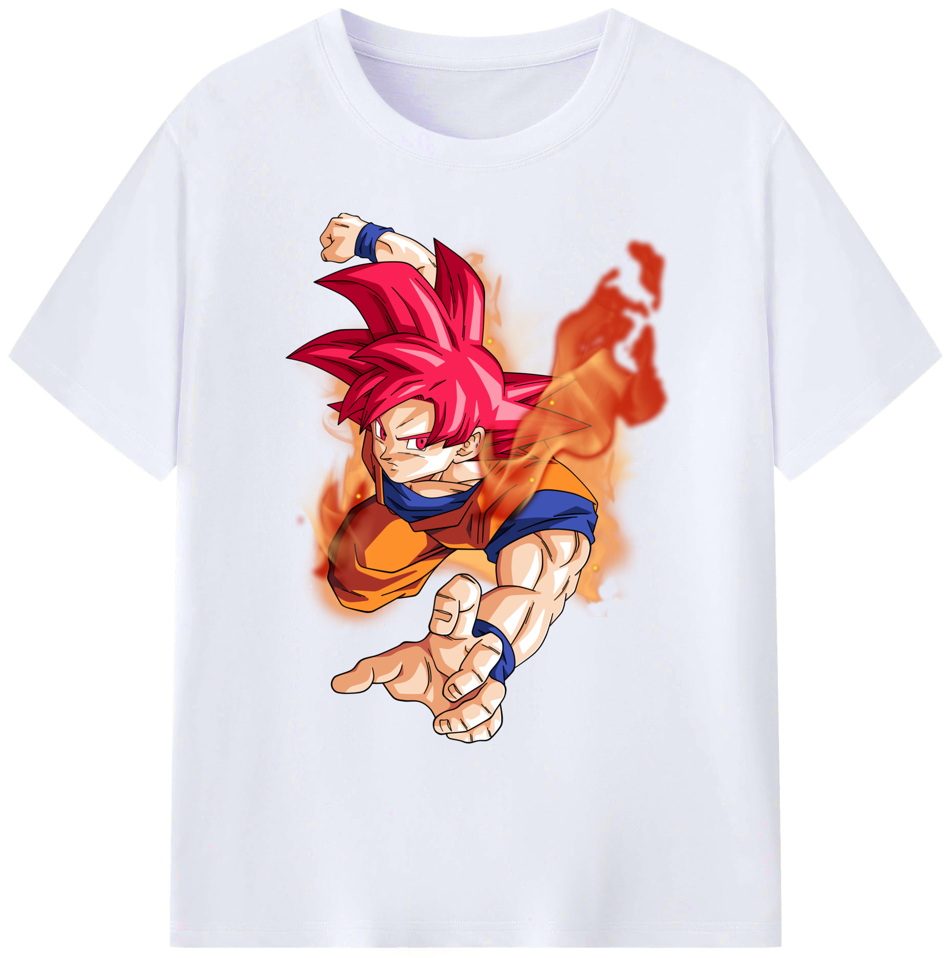 （画像用） ドラゴンボール 孫悟空（そん ごくう）Son Goku カカロット DRAGON BALL Kakarotto 綿100％ メンズ半袖Tシャツ｜肌触りやわらか＆通気性