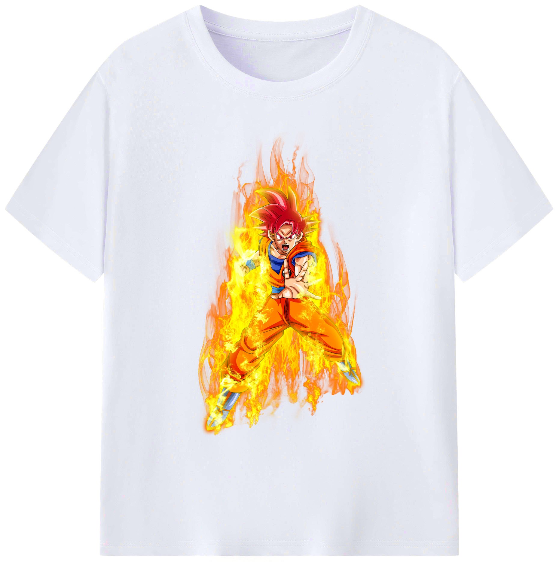 （画像用） ドラゴンボール 孫悟空（そん ごくう）Son Goku カカロット DRAGON BALL Kakarotto 綿100％ メンズ半袖Tシャツ｜肌触りやわらか＆通気性