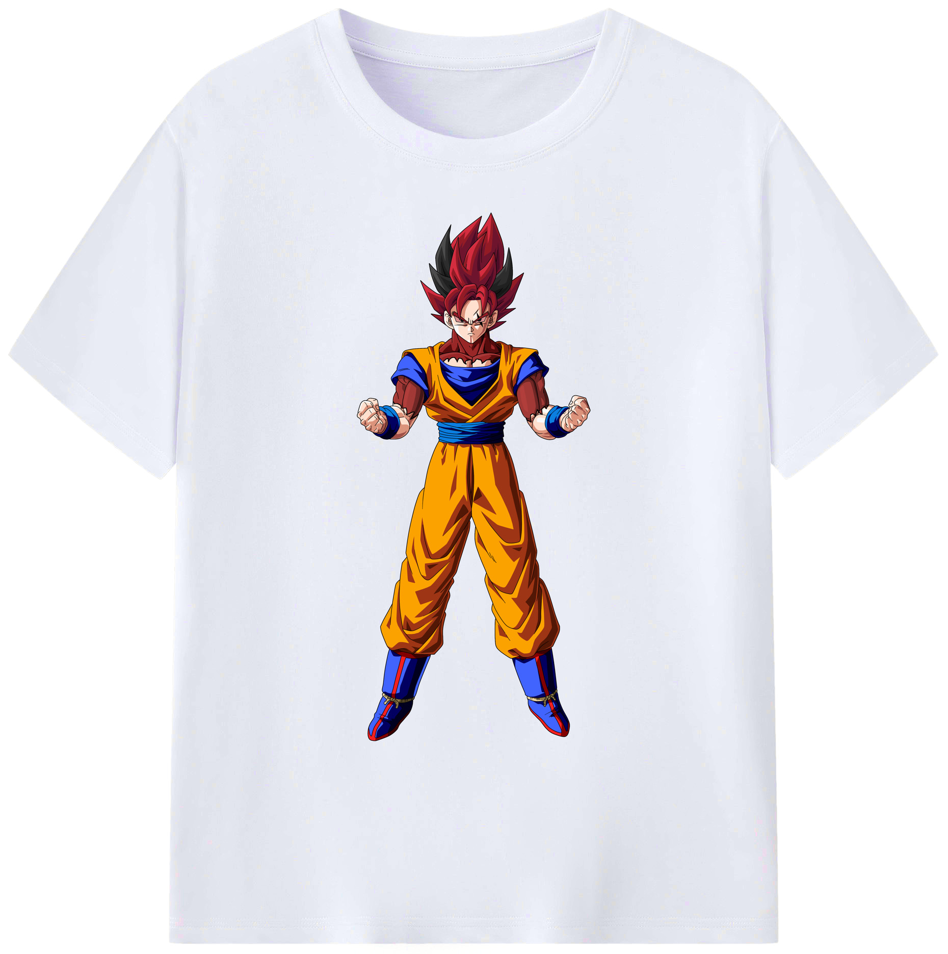 （画像用） ドラゴンボール 孫悟空（そん ごくう）Son Goku カカロット DRAGON BALL Kakarotto 綿100％ メンズ半袖Tシャツ｜肌触りやわらか＆通気性