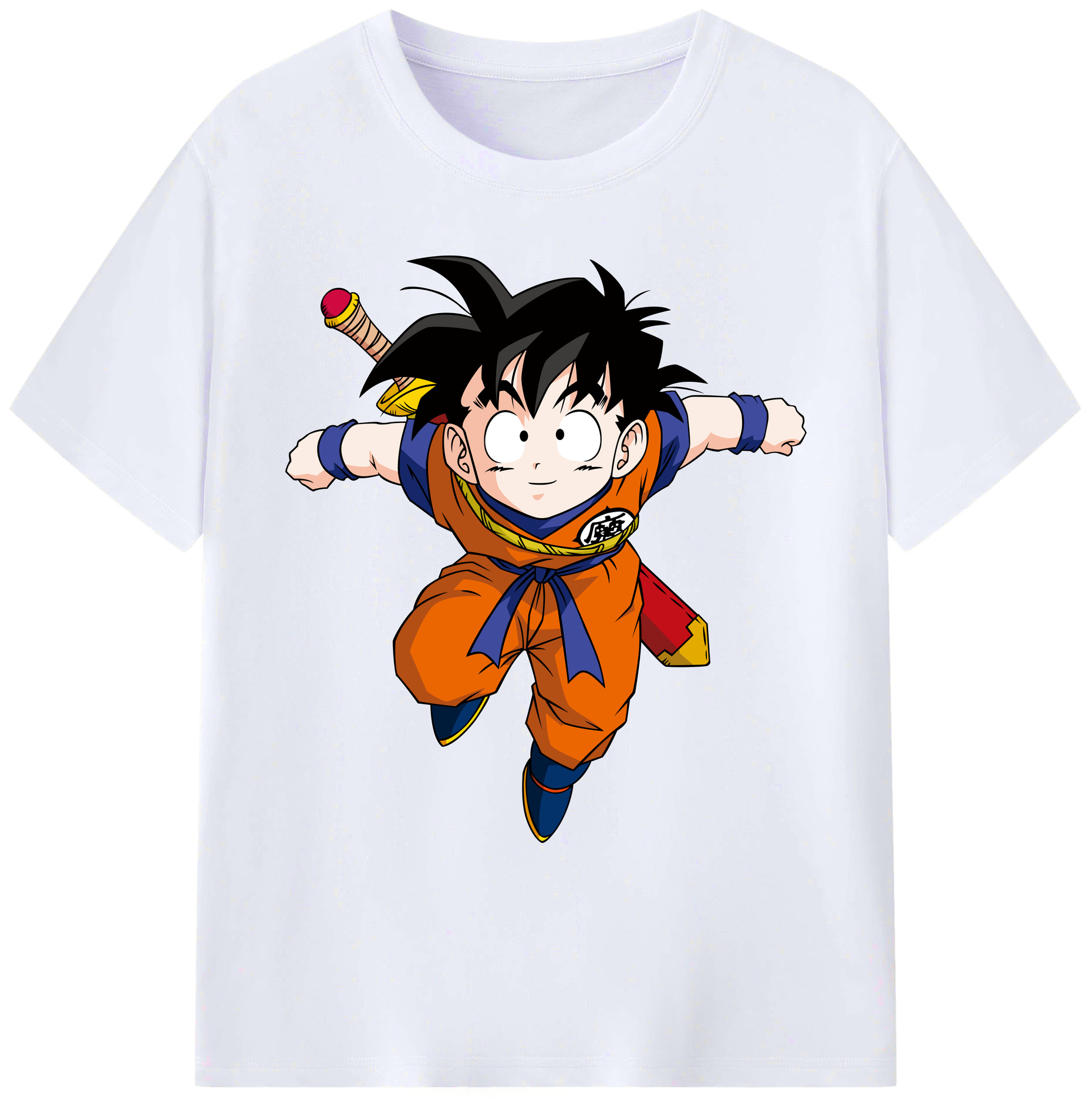 （画像用） ドラゴンボール 孫悟空（そん ごくう）Son Goku カカロット DRAGON BALL Kakarotto 綿100％ メンズ半袖Tシャツ｜肌触りやわらか＆通気性