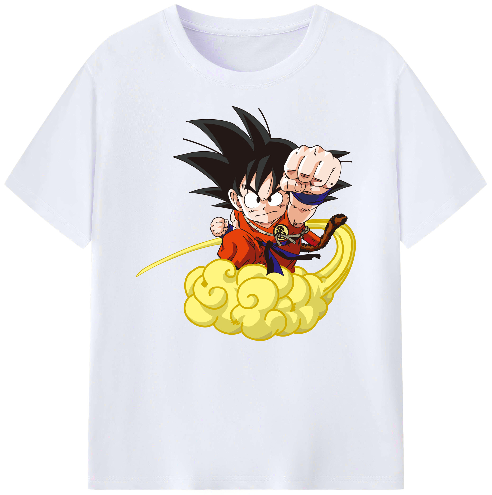 （画像用） ドラゴンボール 孫悟空（そん ごくう）Son Goku カカロット DRAGON BALL Kakarotto 綿100％ メンズ半袖Tシャツ｜肌触りやわらか＆通気性
