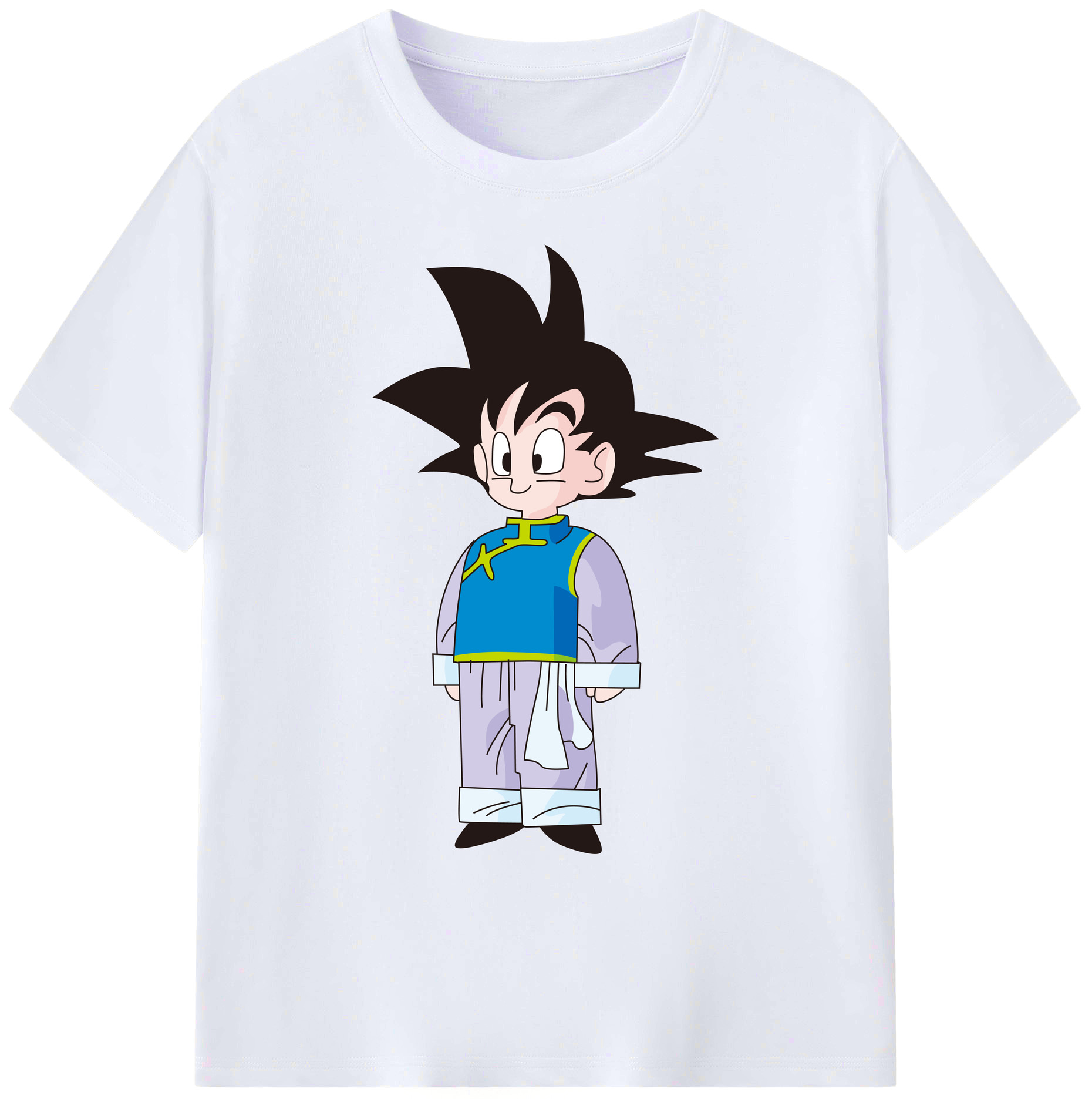 （画像用） ドラゴンボール 孫悟空（そん ごくう）Son Goku カカロット DRAGON BALL Kakarotto 綿100％ メンズ半袖Tシャツ｜肌触りやわらか＆通気性