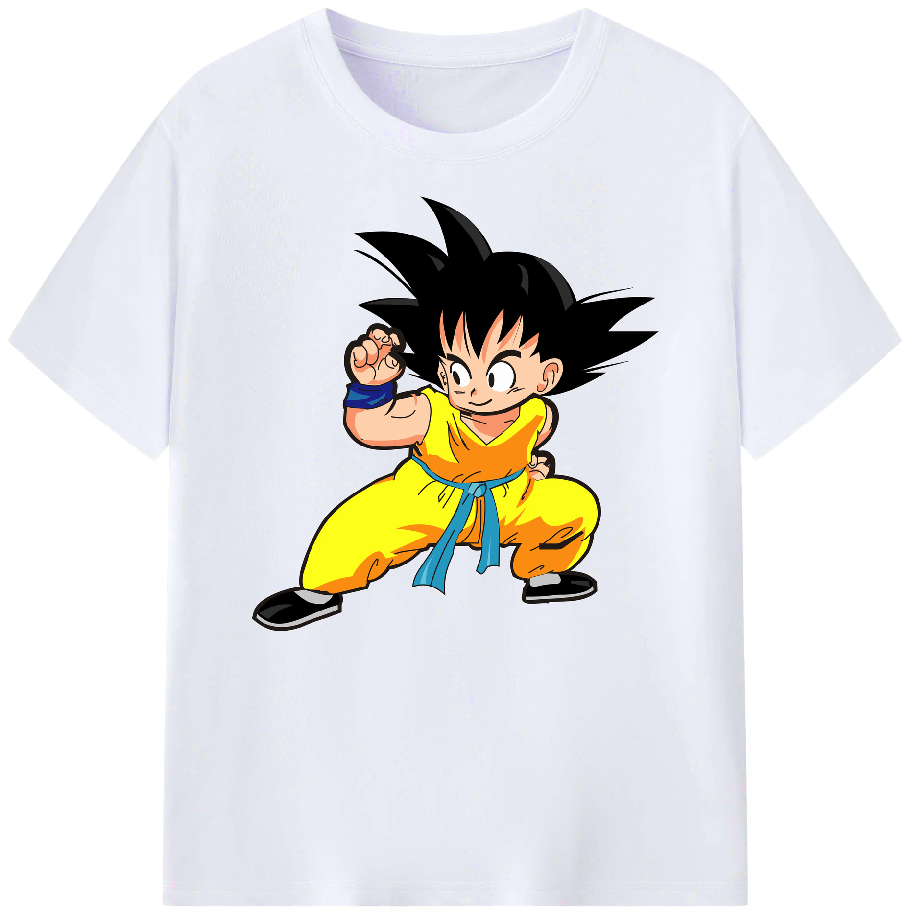 （画像用） ドラゴンボール 孫悟空（そん ごくう）Son Goku カカロット DRAGON BALL Kakarotto 綿100％ メンズ半袖Tシャツ｜肌触りやわらか＆通気性