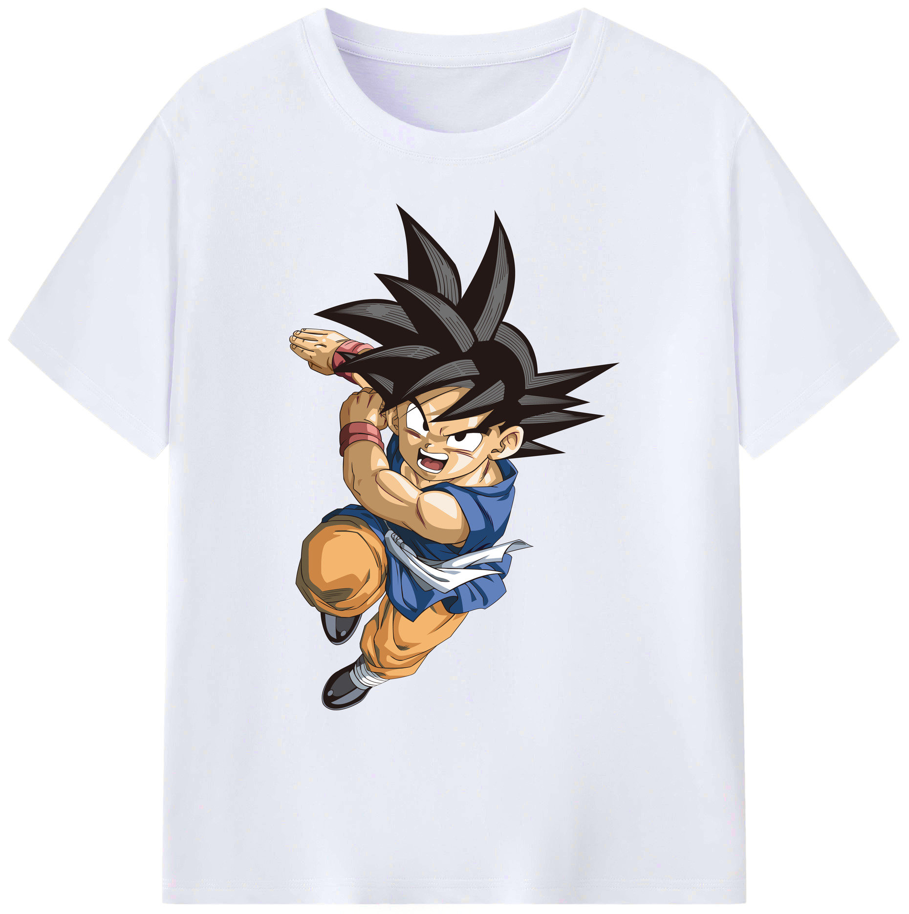 （画像用） ドラゴンボール 孫悟空（そん ごくう）Son Goku カカロット DRAGON BALL Kakarotto 綿100％ メンズ半袖Tシャツ｜肌触りやわらか＆通気性