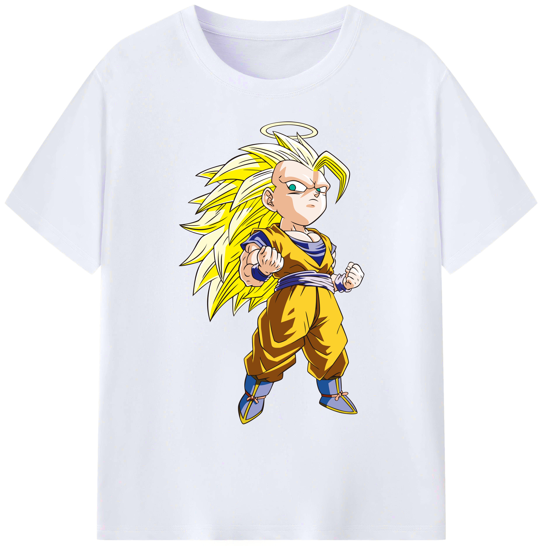 （画像用） ドラゴンボール 孫悟空（そん ごくう）Son Goku カカロット DRAGON BALL Kakarotto 綿100％ メンズ半袖Tシャツ｜肌触りやわらか＆通気性