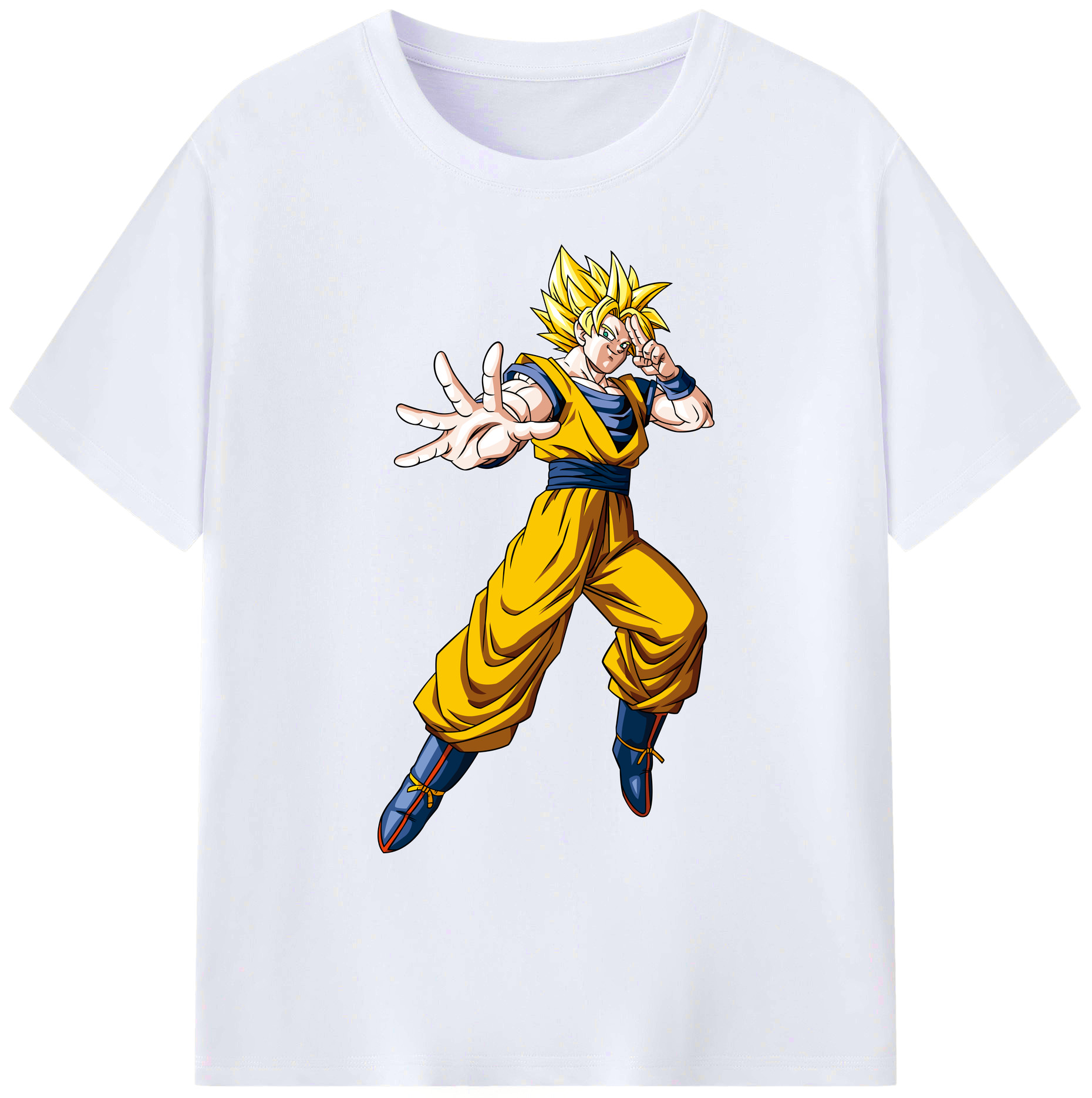 （画像用） ドラゴンボール 孫悟空（そん ごくう）Son Goku カカロット DRAGON BALL Kakarotto 綿100％ メンズ半袖Tシャツ｜肌触りやわらか＆通気性