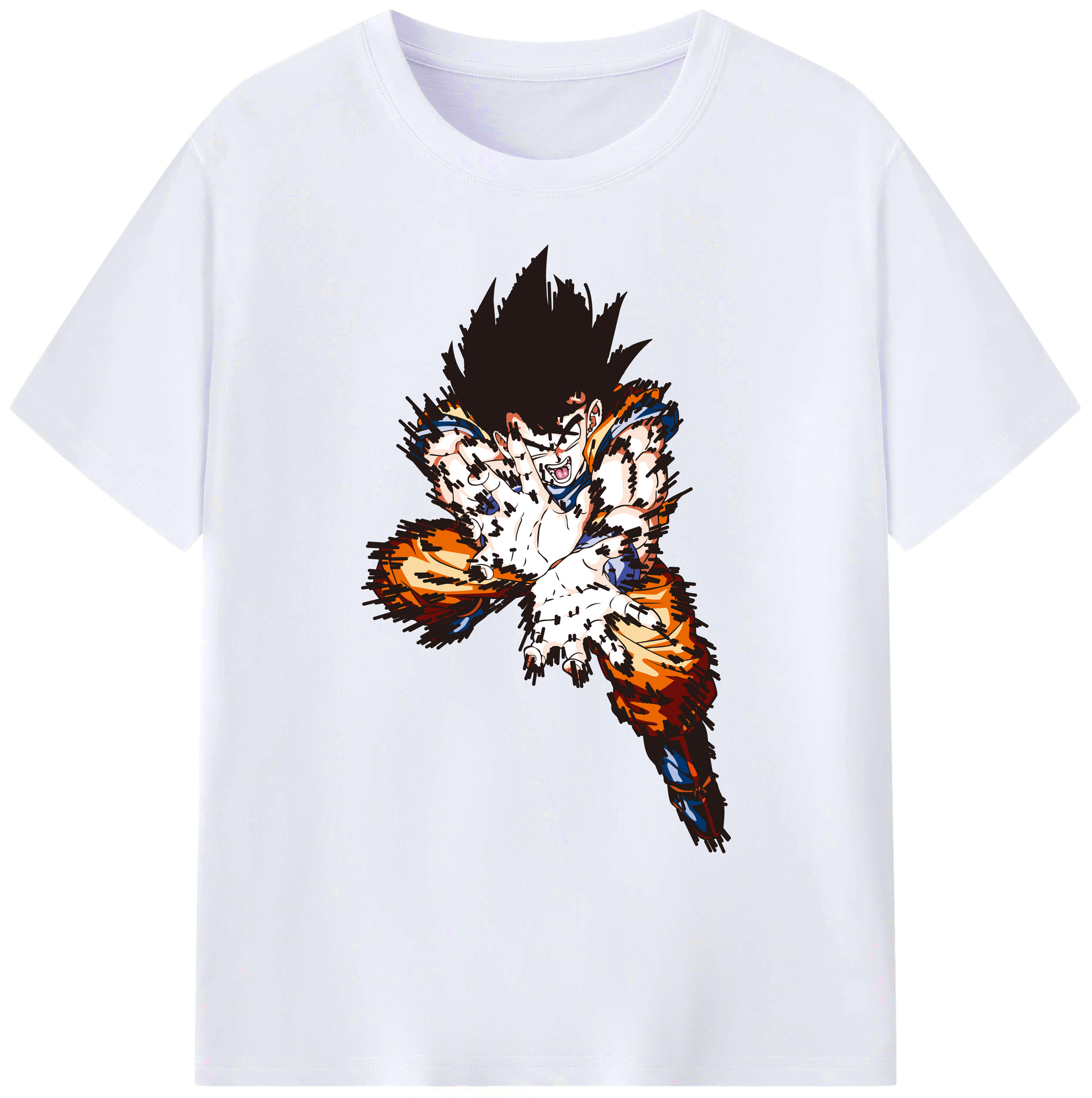 （画像用） ドラゴンボール 孫悟空（そん ごくう）Son Goku カカロット DRAGON BALL Kakarotto 綿100％ メンズ半袖Tシャツ｜肌触りやわらか＆通気性