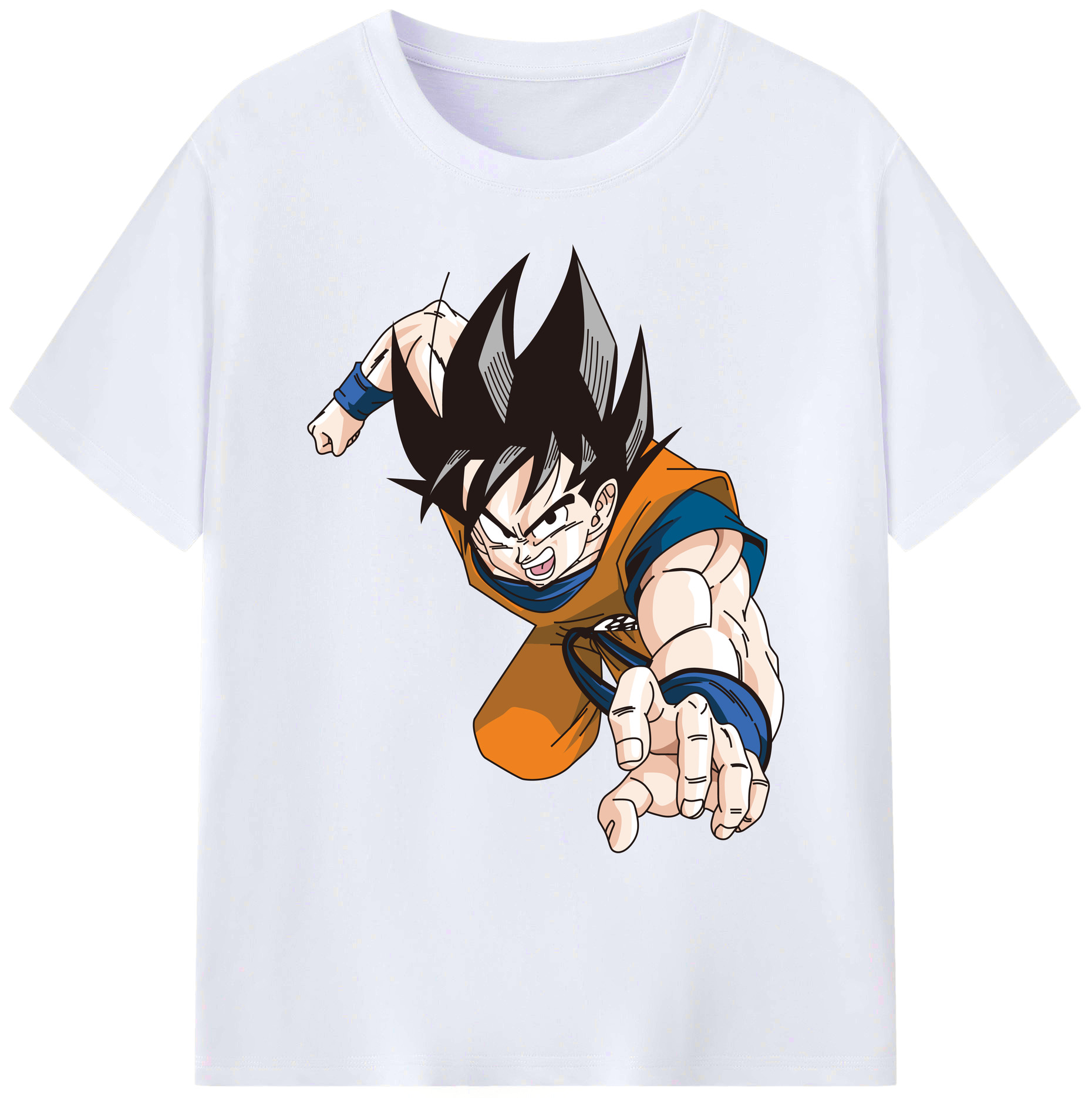 （画像用） ドラゴンボール 孫悟空（そん ごくう）Son Goku カカロット DRAGON BALL Kakarotto 綿100％ メンズ半袖Tシャツ｜肌触りやわらか＆通気性