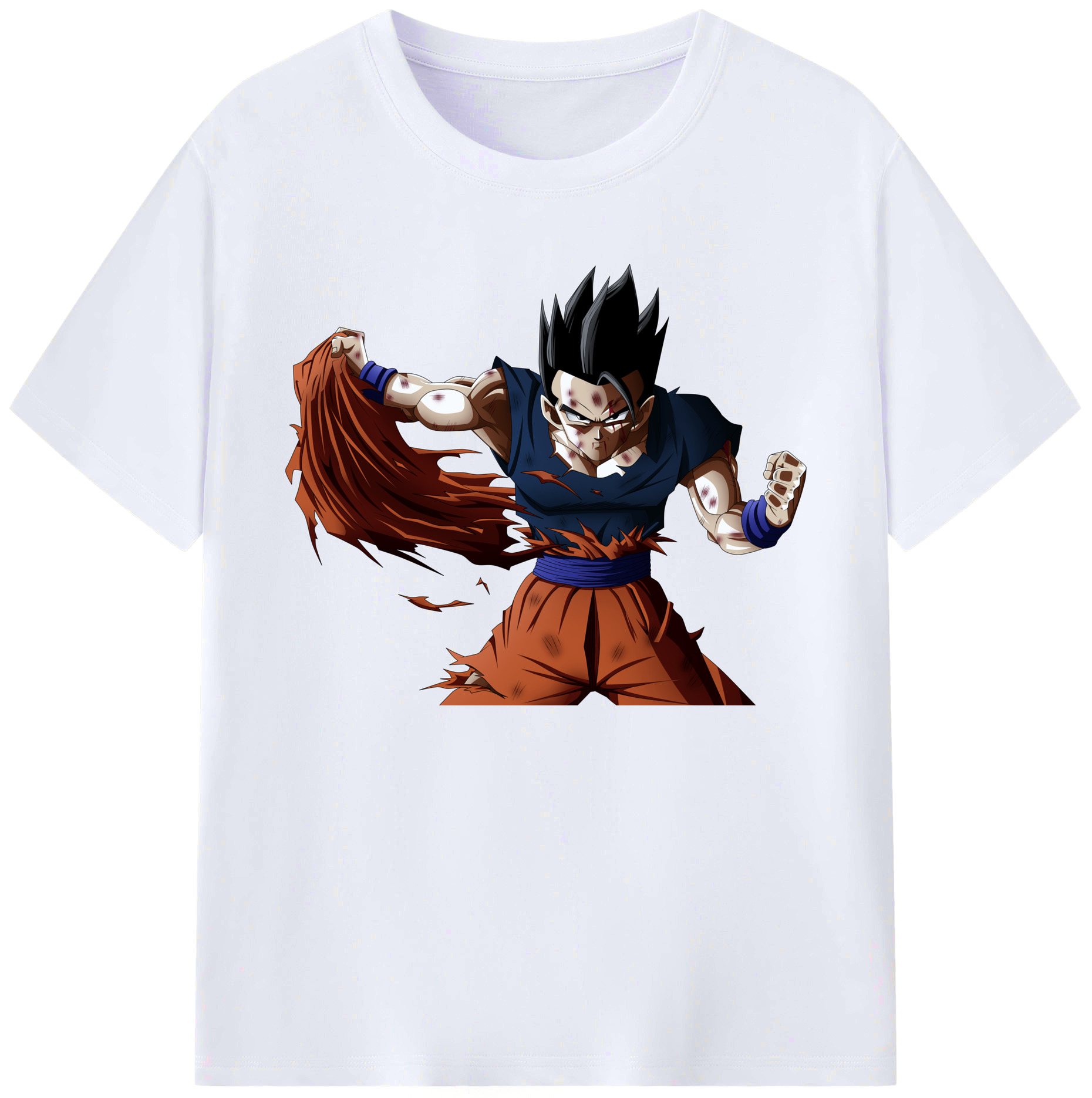 （画像用） ドラゴンボール ベジータ四世（Bejīta Yonsei）DRAGON BALL Vegeta IV 綿100％ メンズ半袖Tシャツ｜肌触りやわらか＆通気性
