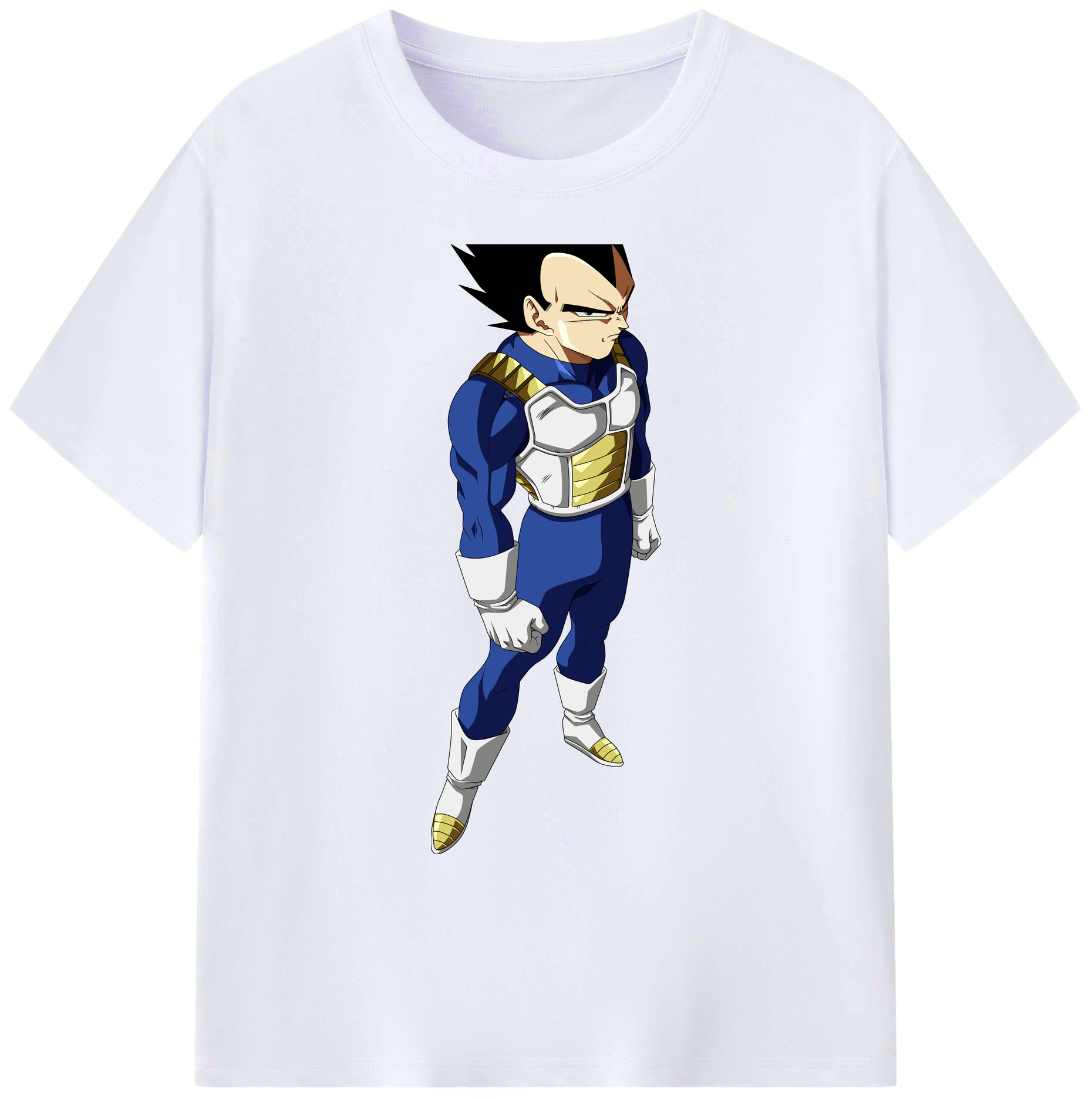（画像用） ドラゴンボール ベジータ四世（Bejīta Yonsei）DRAGON BALL Vegeta IV 綿100％ メンズ半袖Tシャツ｜肌触りやわらか＆通気性