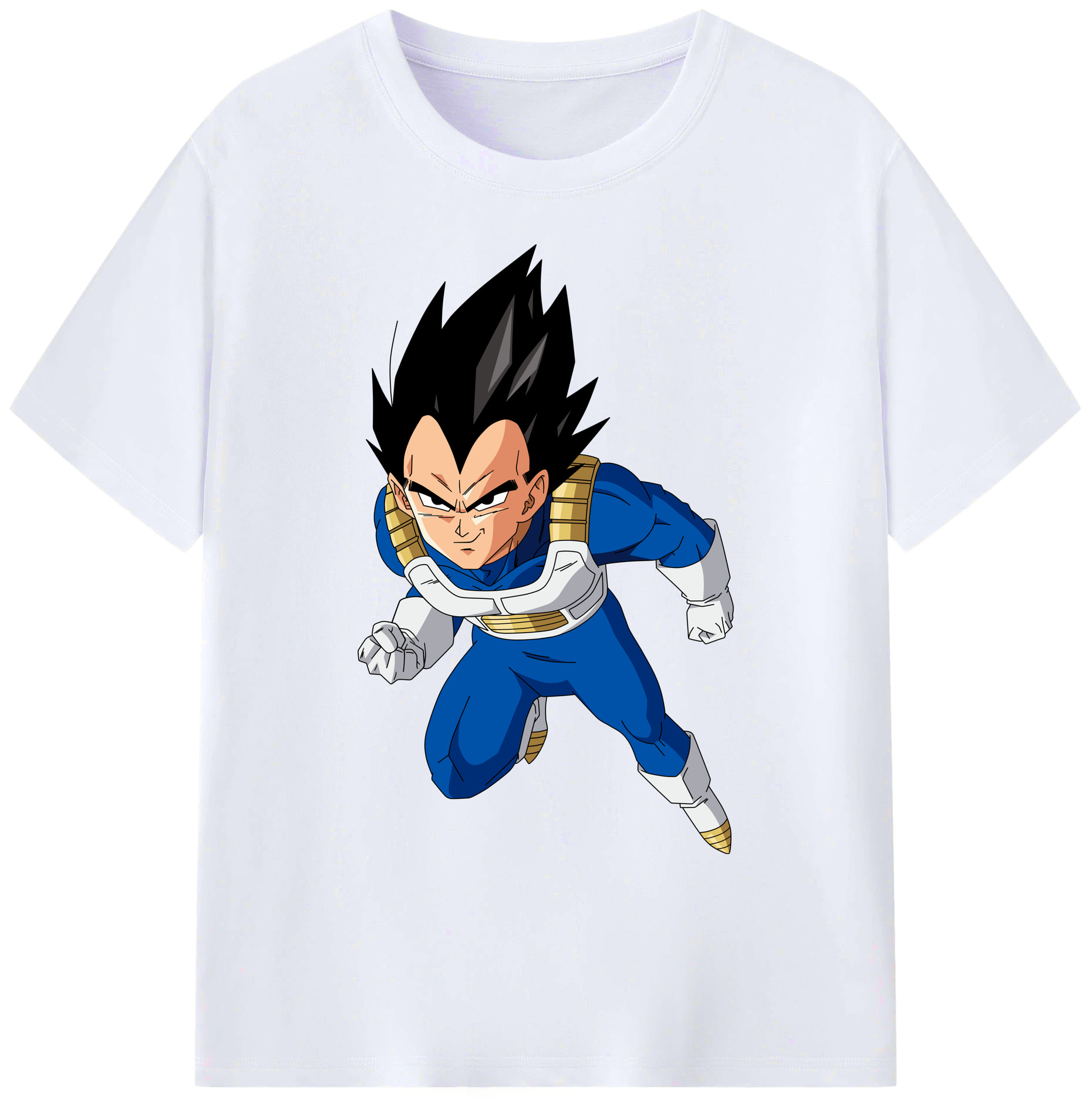 （画像用） ドラゴンボール ベジータ四世（Bejīta Yonsei）DRAGON BALL Vegeta IV 綿100％ メンズ半袖Tシャツ｜肌触りやわらか＆通気性