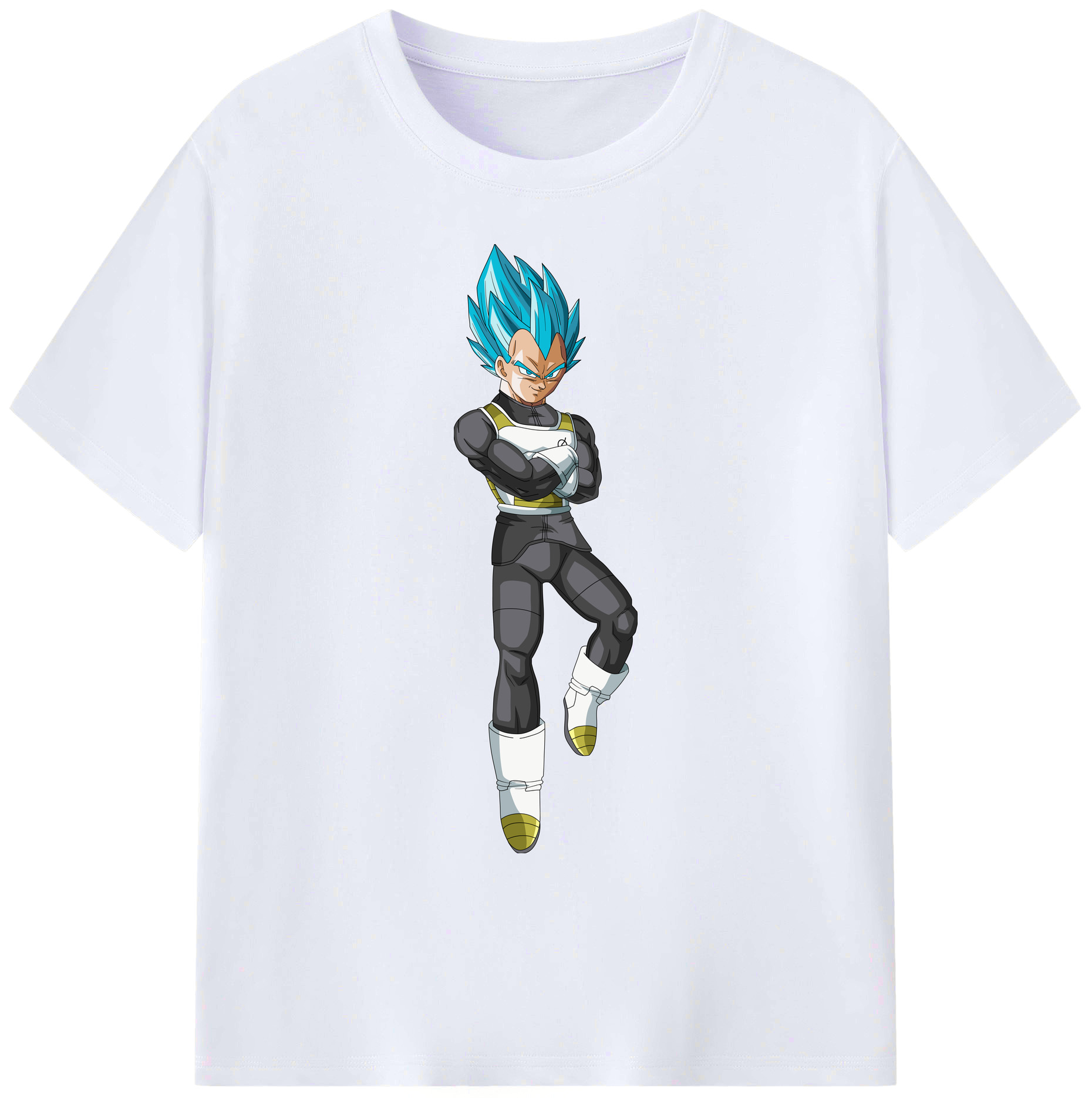 （画像用） ドラゴンボール ベジータ四世（Bejīta Yonsei）DRAGON BALL Vegeta IV 綿100％ メンズ半袖Tシャツ｜肌触りやわらか＆通気性