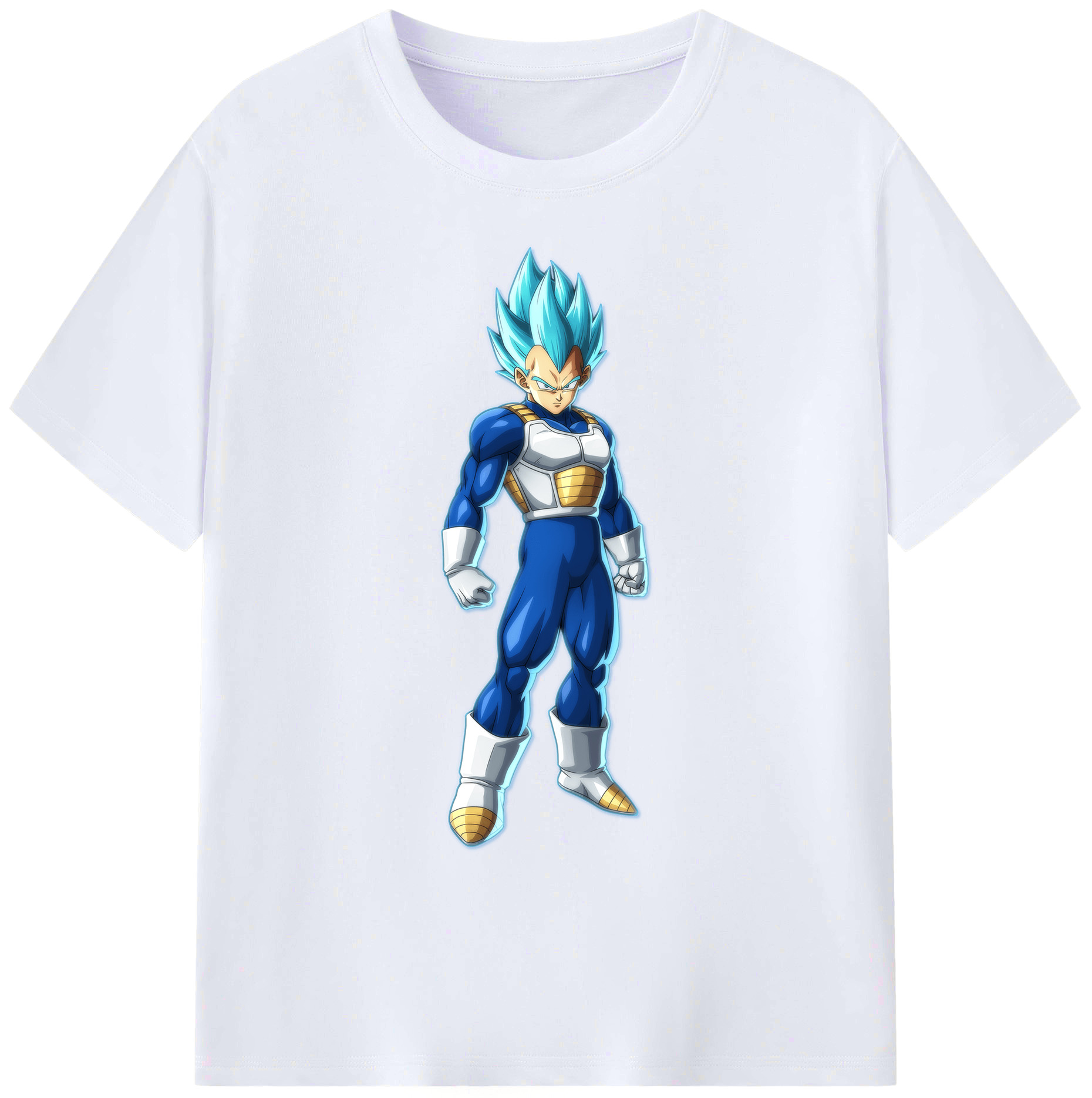 （画像用） ドラゴンボール ベジータ四世（Bejīta Yonsei）DRAGON BALL Vegeta IV 綿100％ メンズ半袖Tシャツ｜肌触りやわらか＆通気性