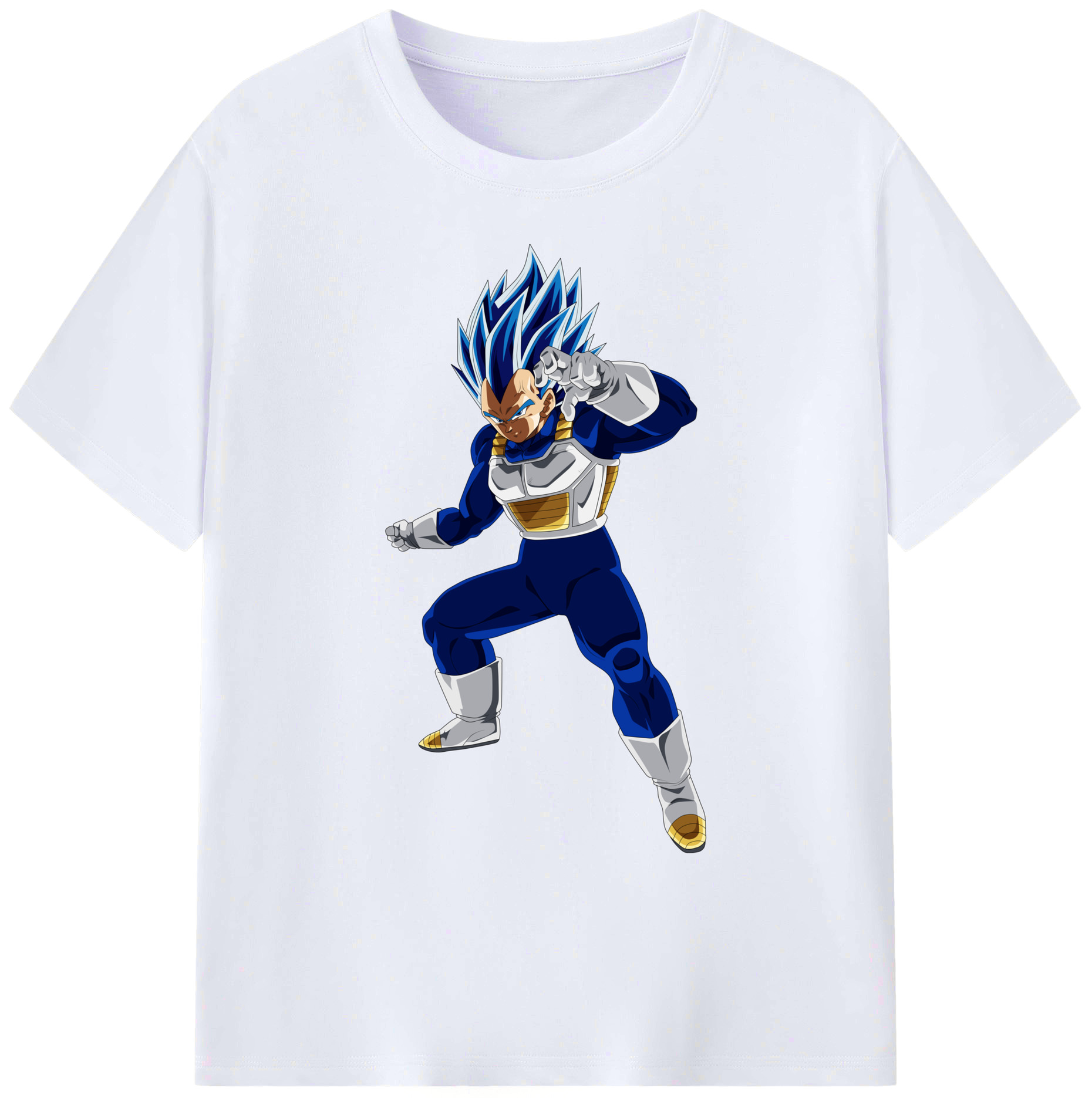 （画像用） ドラゴンボール ベジータ四世（Bejīta Yonsei）DRAGON BALL Vegeta IV 綿100％ メンズ半袖Tシャツ｜肌触りやわらか＆通気性
