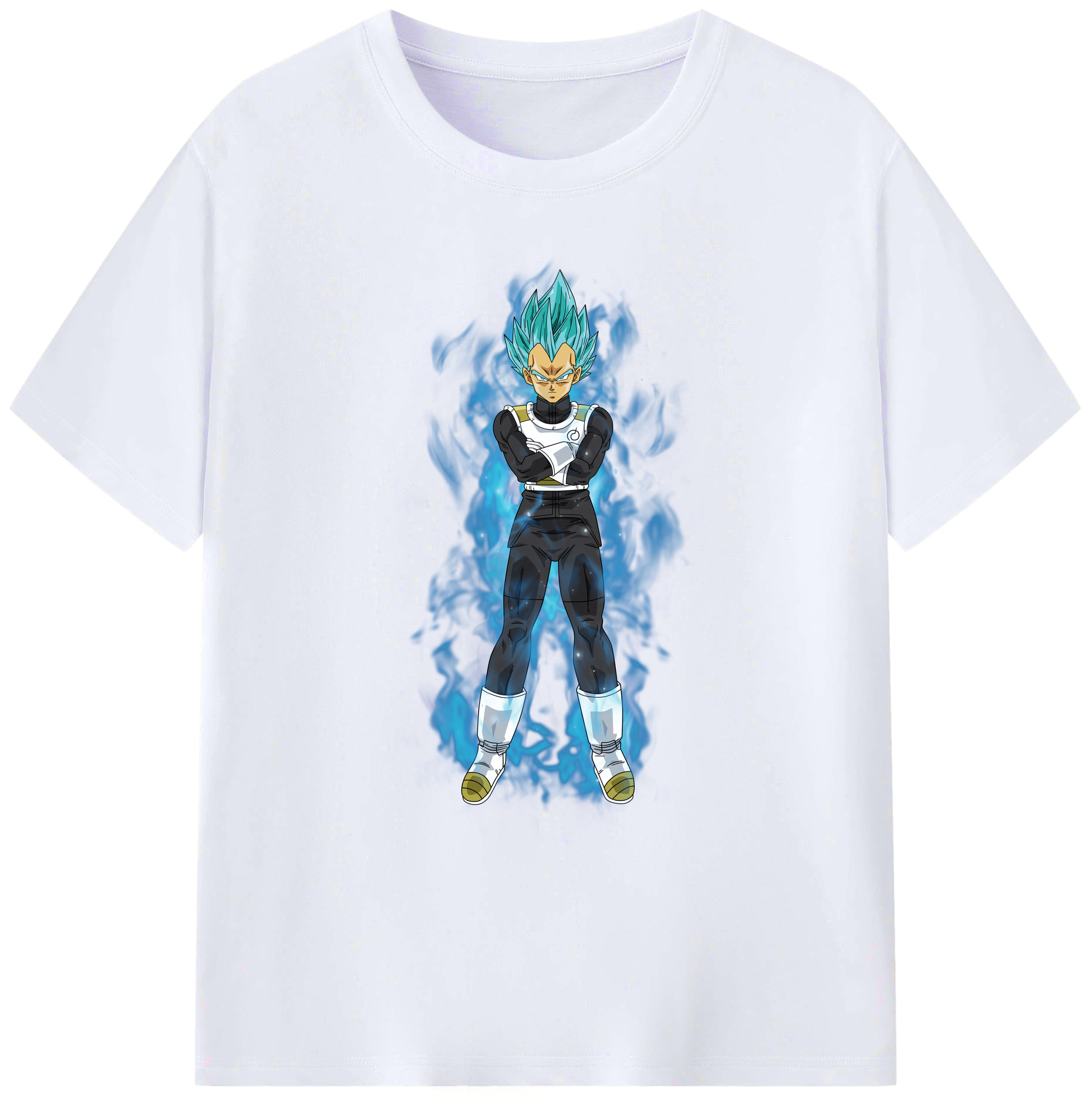 （画像用） ドラゴンボール ベジータ四世（Bejīta Yonsei）DRAGON BALL Vegeta IV 綿100％ メンズ半袖Tシャツ｜肌触りやわらか＆通気性