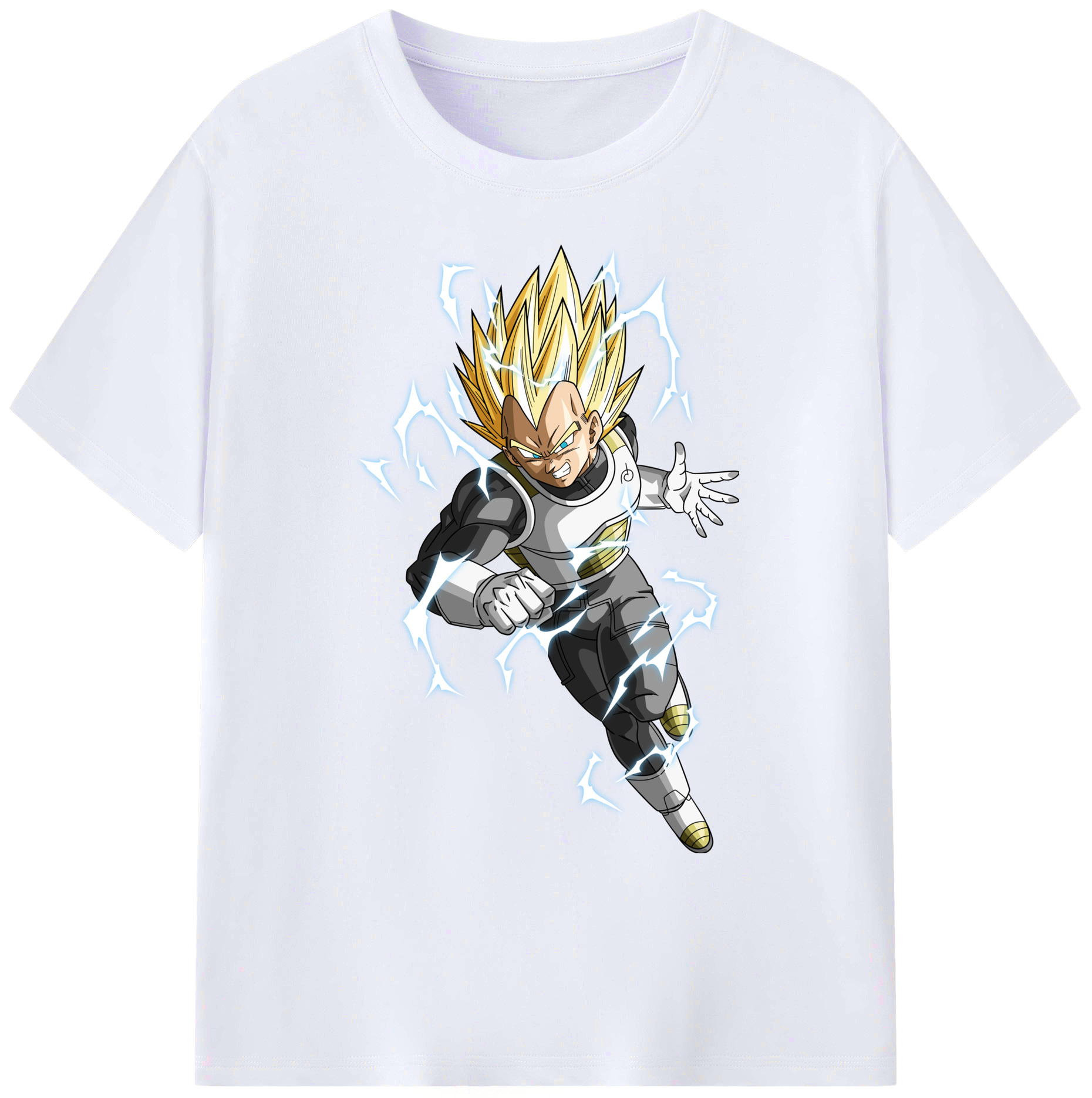 （画像用） ドラゴンボール ベジータ四世（Bejīta Yonsei）DRAGON BALL Vegeta IV 綿100％ メンズ半袖Tシャツ｜肌触りやわらか＆通気性