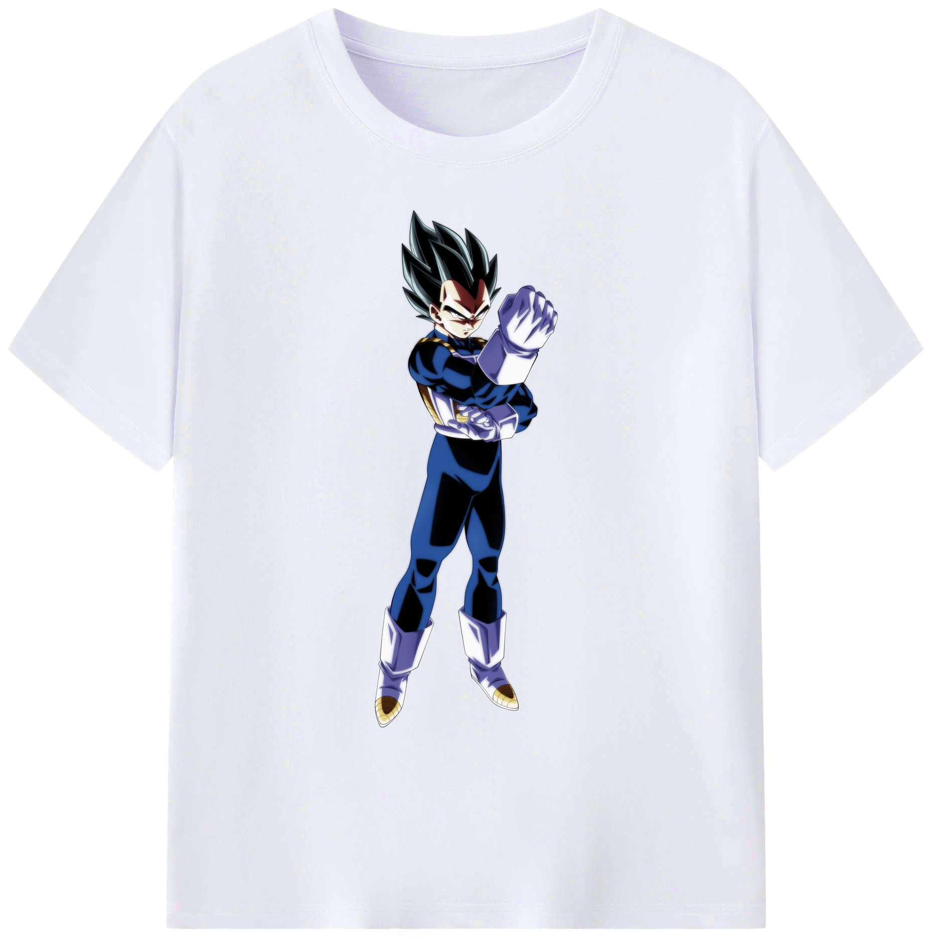 （画像用） ドラゴンボール ベジータ四世（Bejīta Yonsei）DRAGON BALL Vegeta IV 綿100％ メンズ半袖Tシャツ｜肌触りやわらか＆通気性