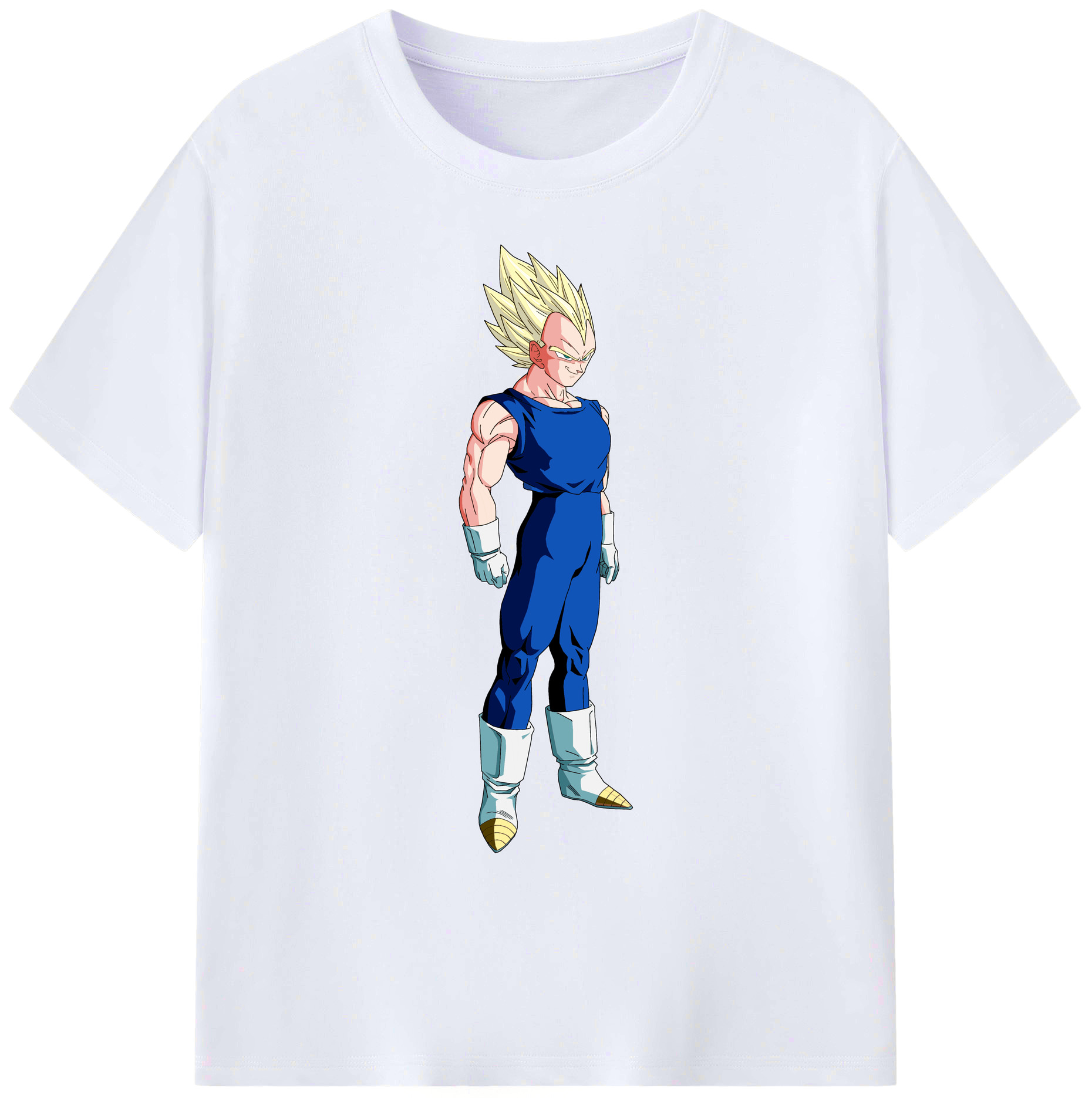 （画像用） ドラゴンボール ベジータ四世（Bejīta Yonsei）DRAGON BALL Vegeta IV 綿100％ メンズ半袖Tシャツ｜肌触りやわらか＆通気性