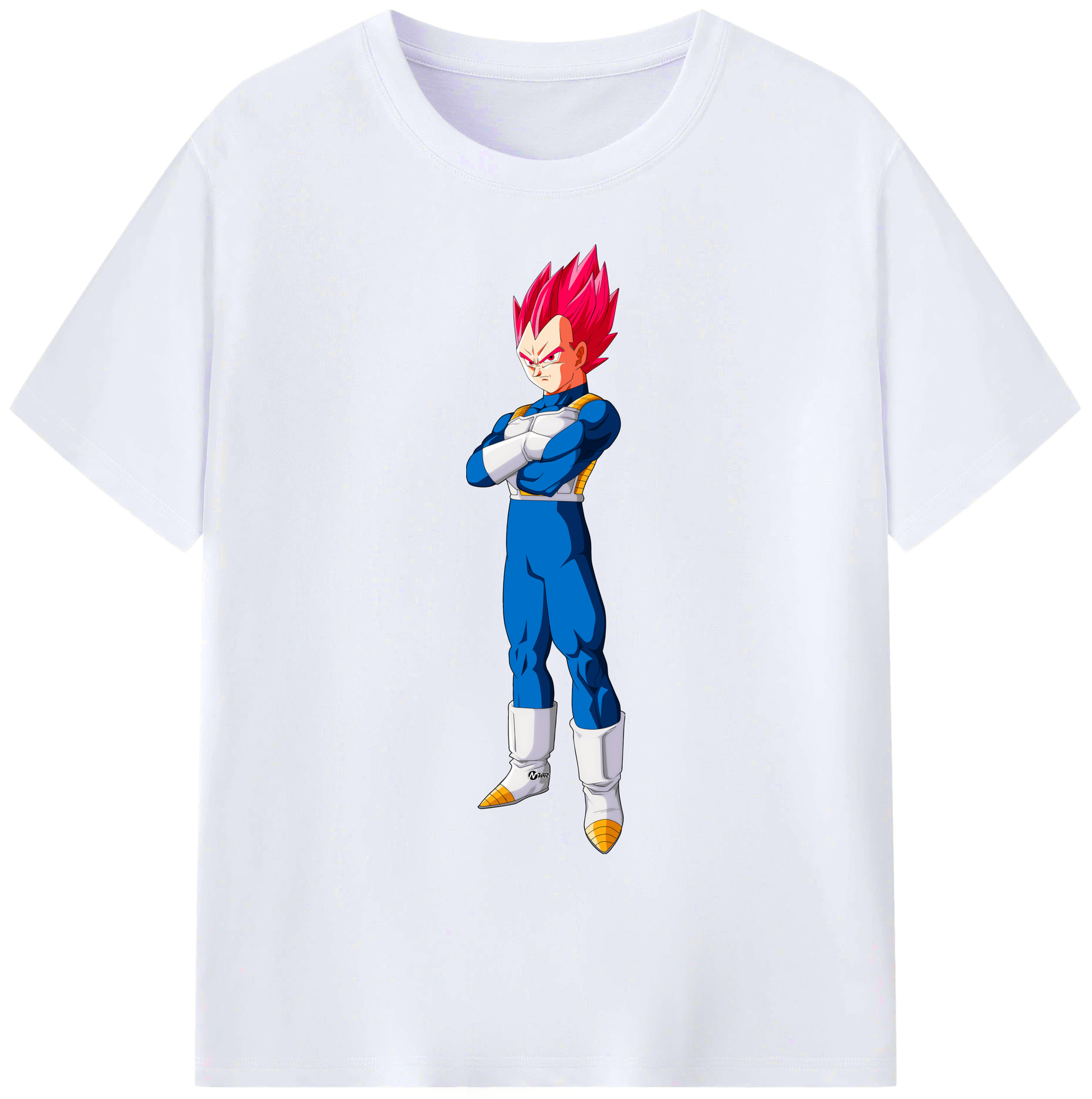 （画像用） ドラゴンボール ベジータ四世（Bejīta Yonsei）DRAGON BALL Vegeta IV 綿100％ メンズ半袖Tシャツ｜肌触りやわらか＆通気性