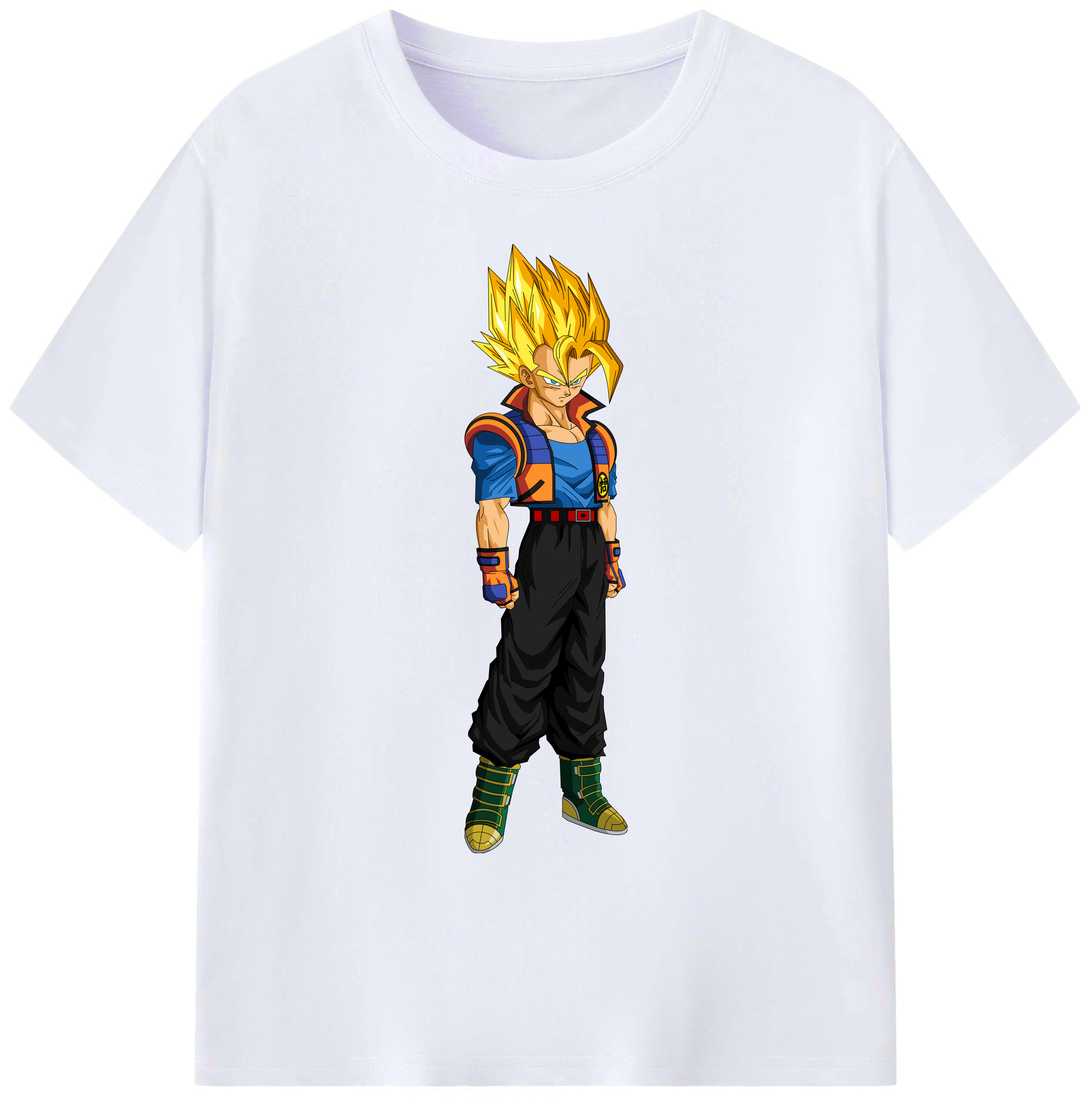 （画像用） ドラゴンボール ベジータ四世（Bejīta Yonsei）DRAGON BALL Vegeta IV 綿100％ メンズ半袖Tシャツ｜肌触りやわらか＆通気性