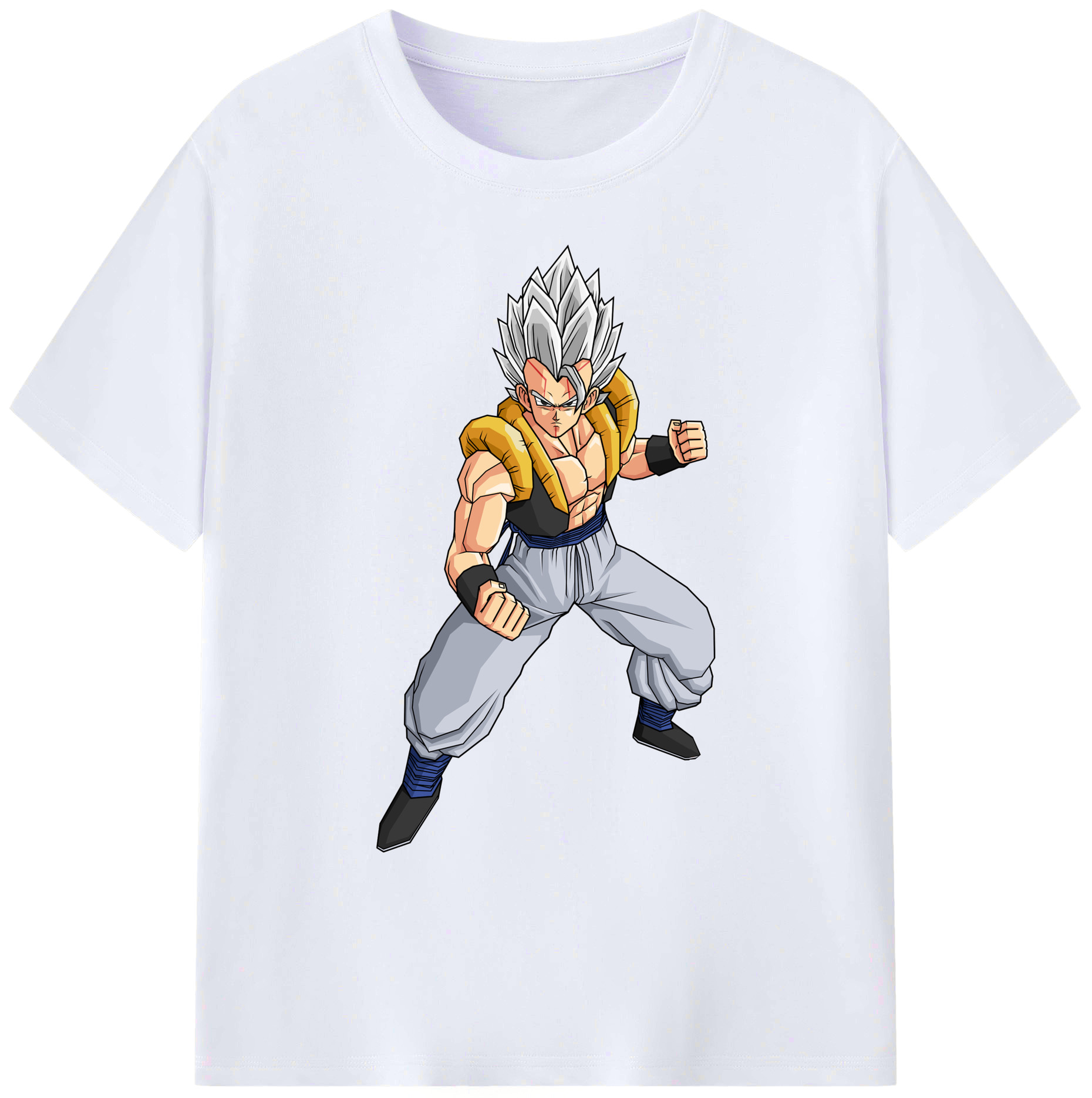 （画像用） ドラゴンボール ベジータ四世（Bejīta Yonsei）DRAGON BALL Vegeta IV 綿100％ メンズ半袖Tシャツ｜肌触りやわらか＆通気性