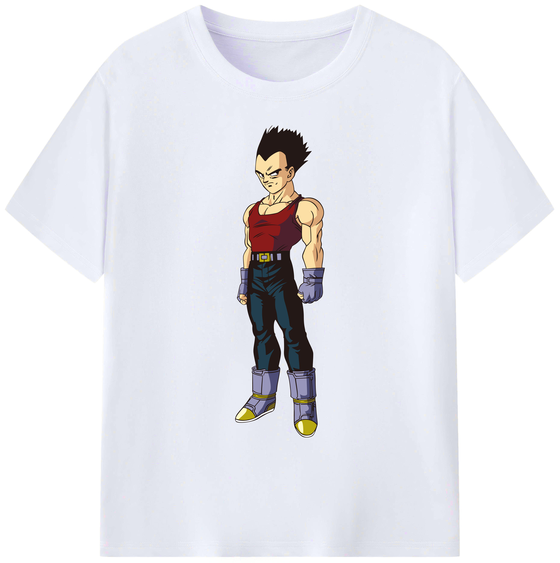 （画像用） ドラゴンボール ベジータ四世（Bejīta Yonsei）DRAGON BALL Vegeta IV 綿100％ メンズ半袖Tシャツ｜肌触りやわらか＆通気性