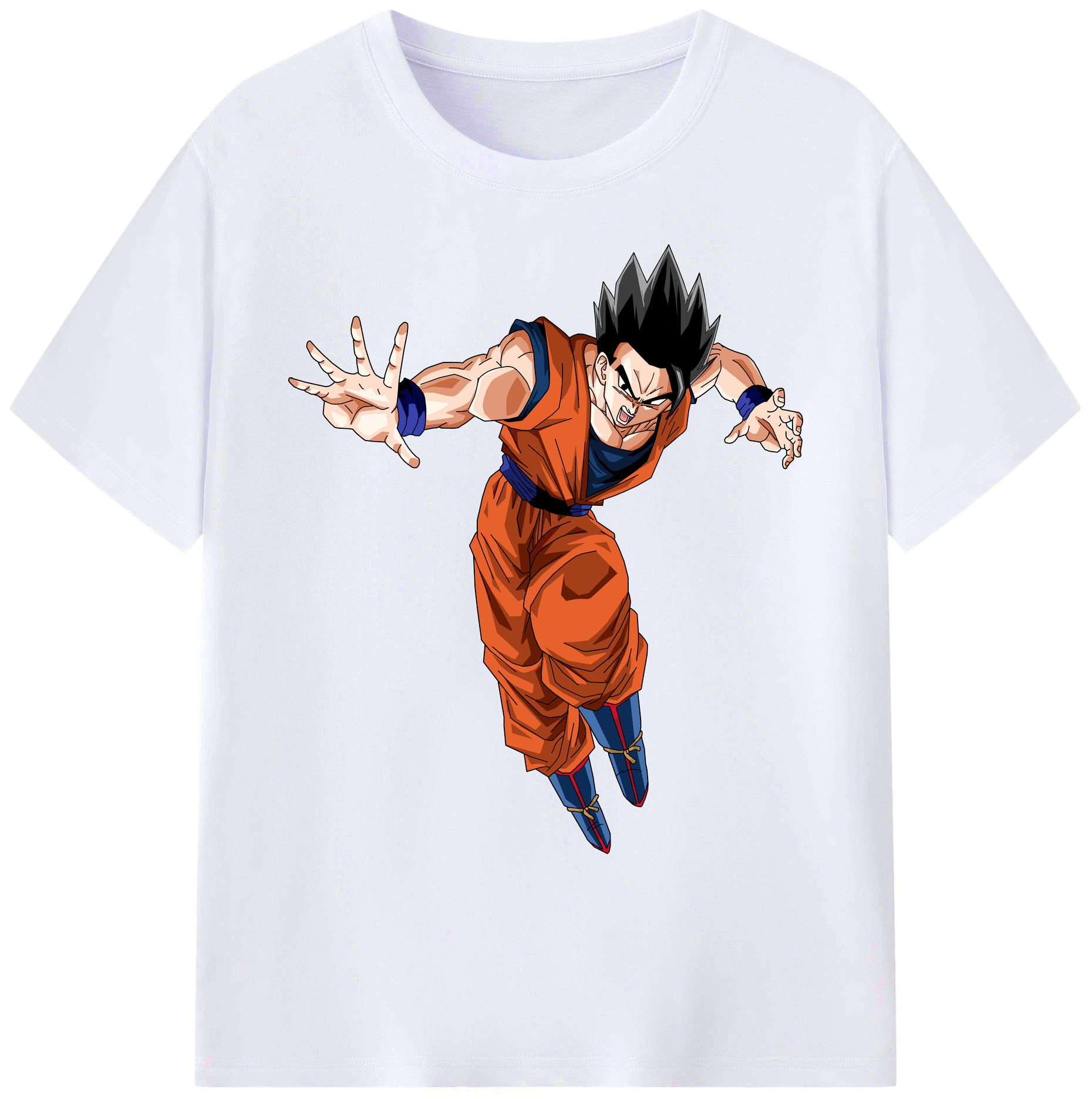 （画像用） ドラゴンボール 孫 悟飯（そんごはん）DRAGON BALL Son Gohan 綿100％ メンズ半袖Tシャツ｜肌触りやわらか＆通気性