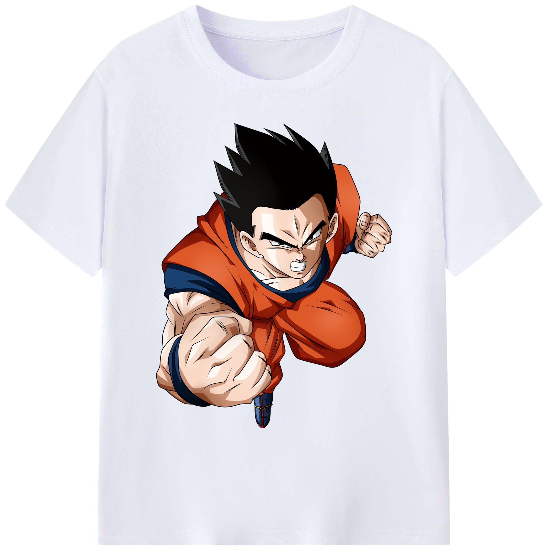 （画像用） ドラゴンボール 孫 悟飯（そんごはん）DRAGON BALL Son Gohan 綿100％ メンズ半袖Tシャツ｜肌触りやわらか＆通気性