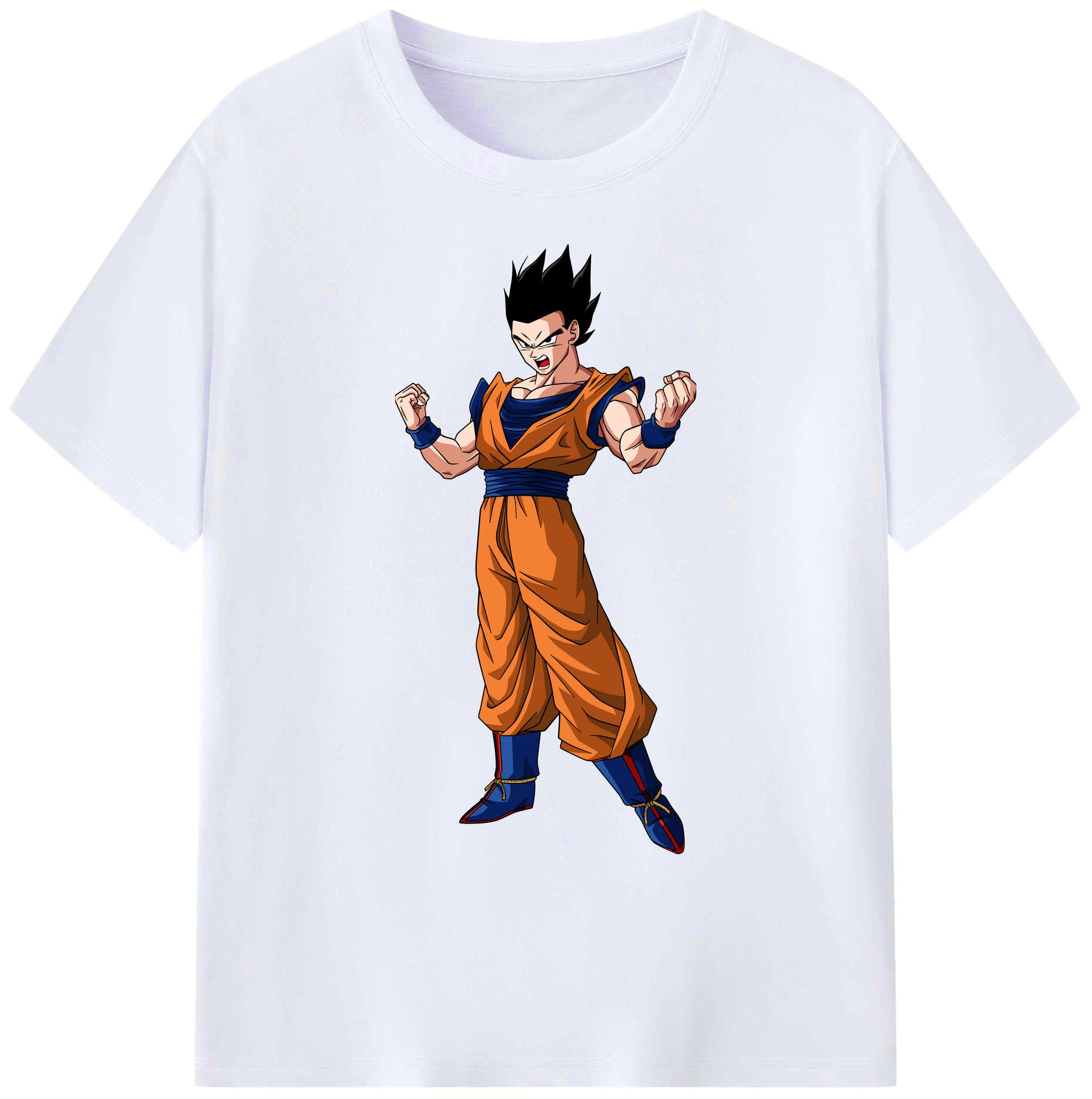 （画像用） ドラゴンボール 孫 悟飯（そんごはん）DRAGON BALL Son Gohan 綿100％ メンズ半袖Tシャツ｜肌触りやわらか＆通気性