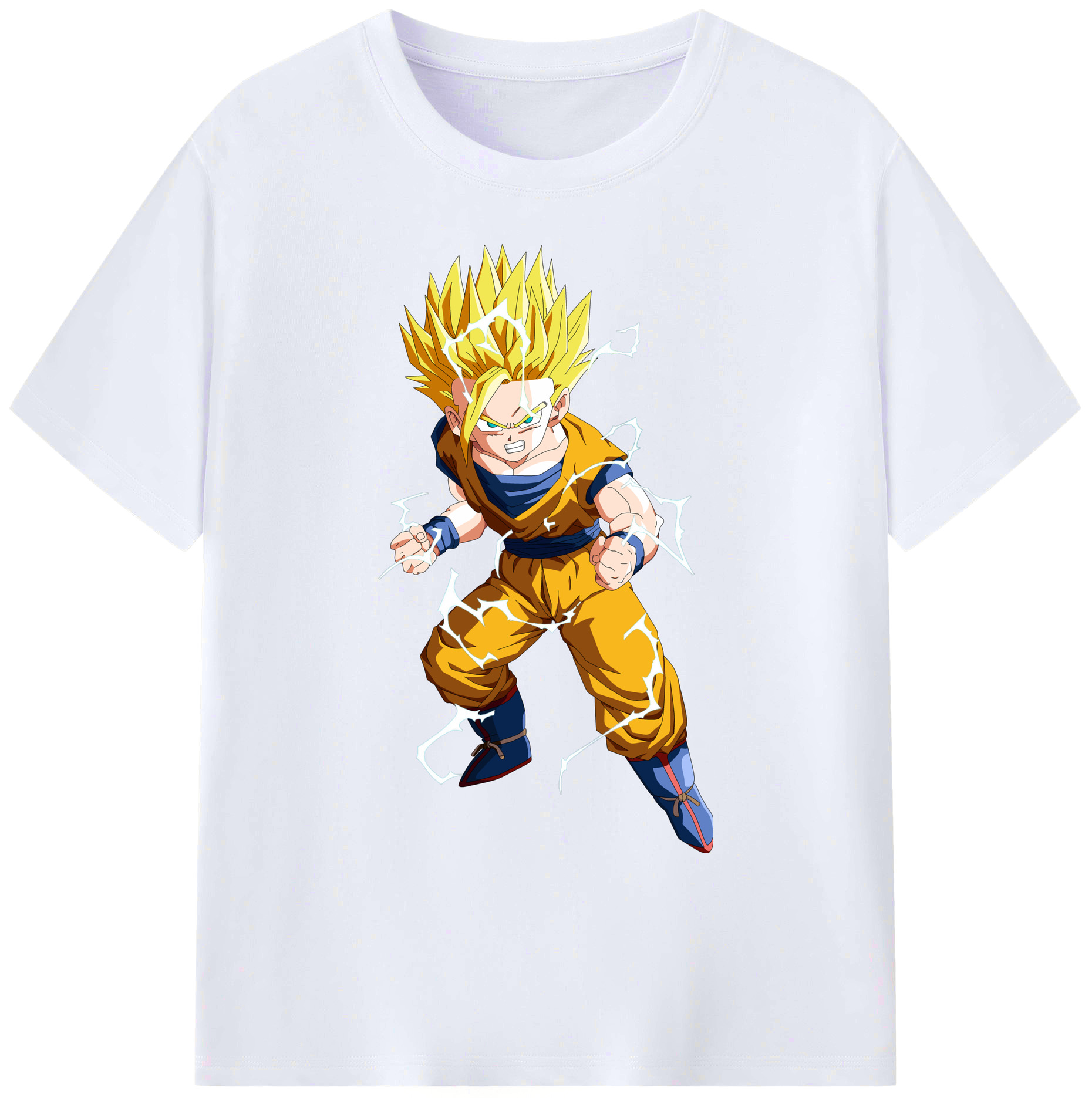（画像用） ドラゴンボール 孫 悟飯（そんごはん）DRAGON BALL Son Gohan 綿100％ メンズ半袖Tシャツ｜肌触りやわらか＆通気性