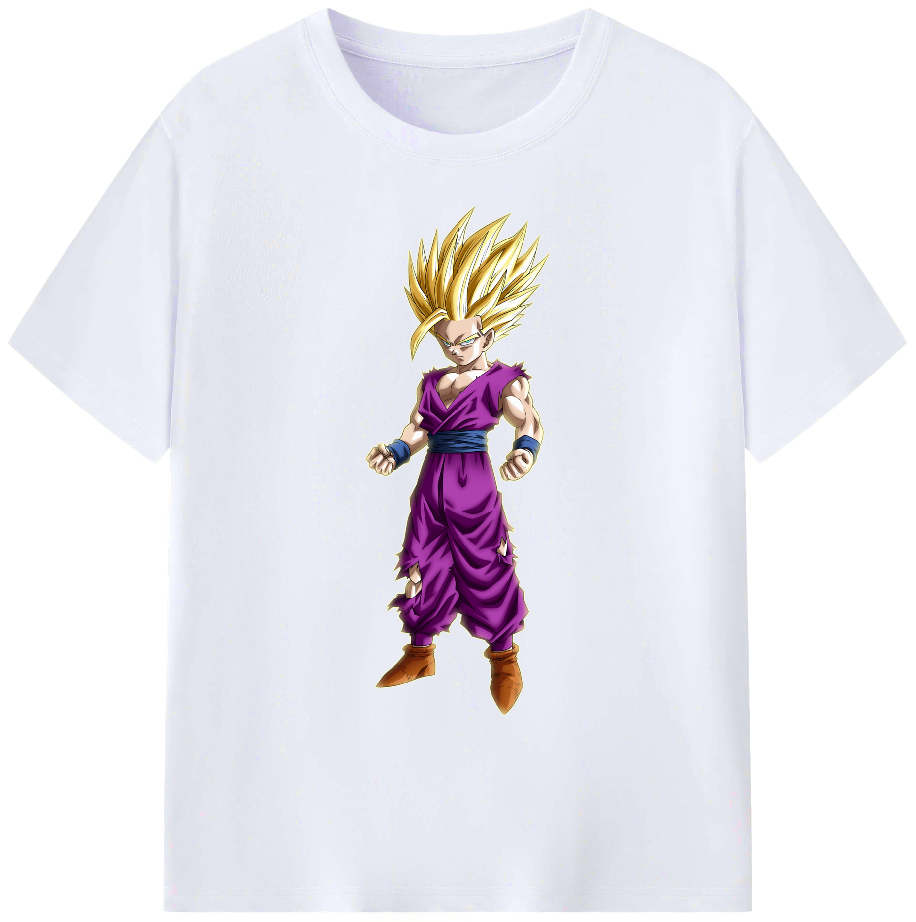 （画像用） ドラゴンボール 孫 悟飯（そんごはん）DRAGON BALL Son Gohan 綿100％ メンズ半袖Tシャツ｜肌触りやわらか＆通気性