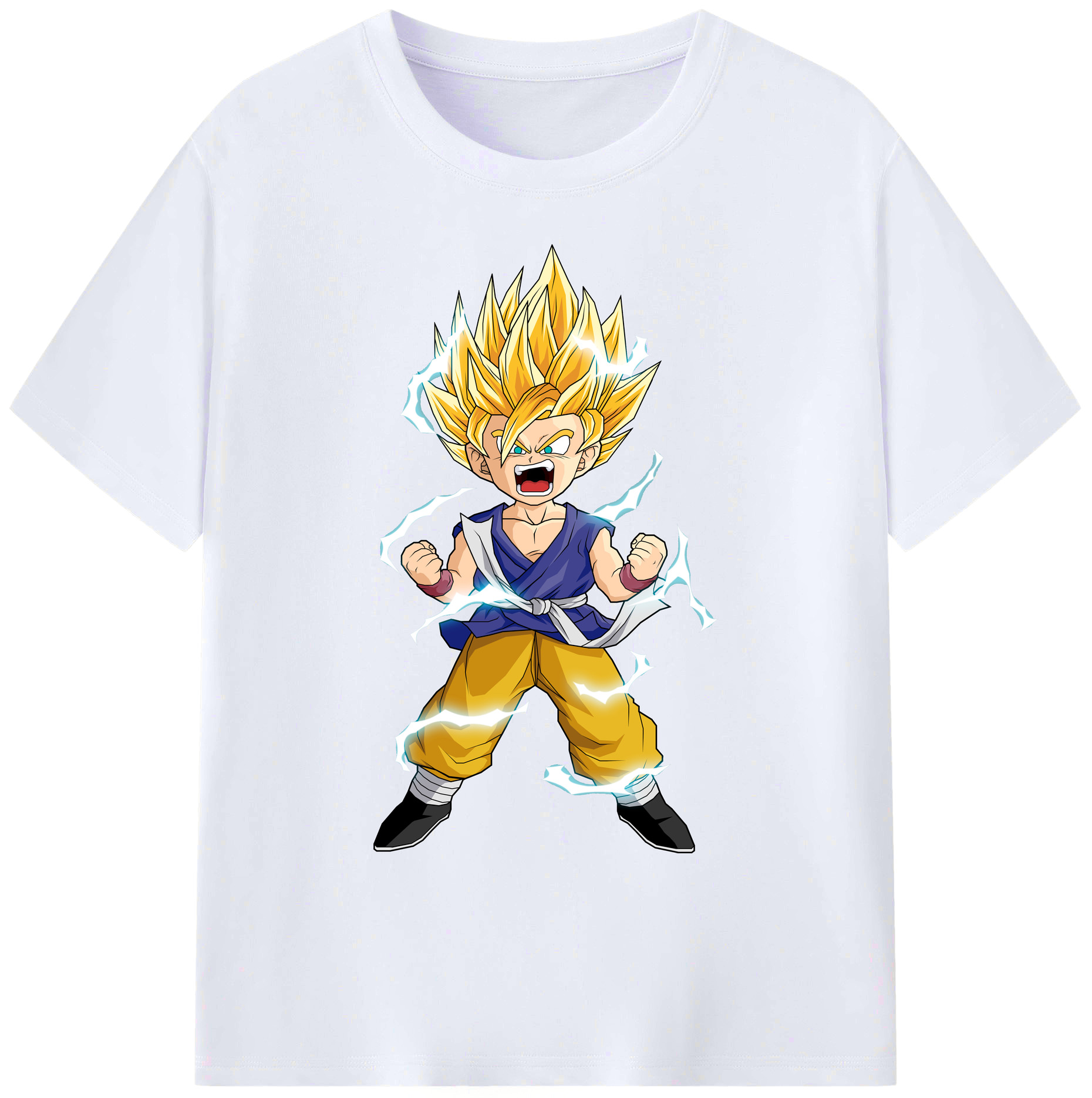（画像用） ドラゴンボール 孫 悟飯（そんごはん）DRAGON BALL Son Gohan 綿100％ メンズ半袖Tシャツ｜肌触りやわらか＆通気性