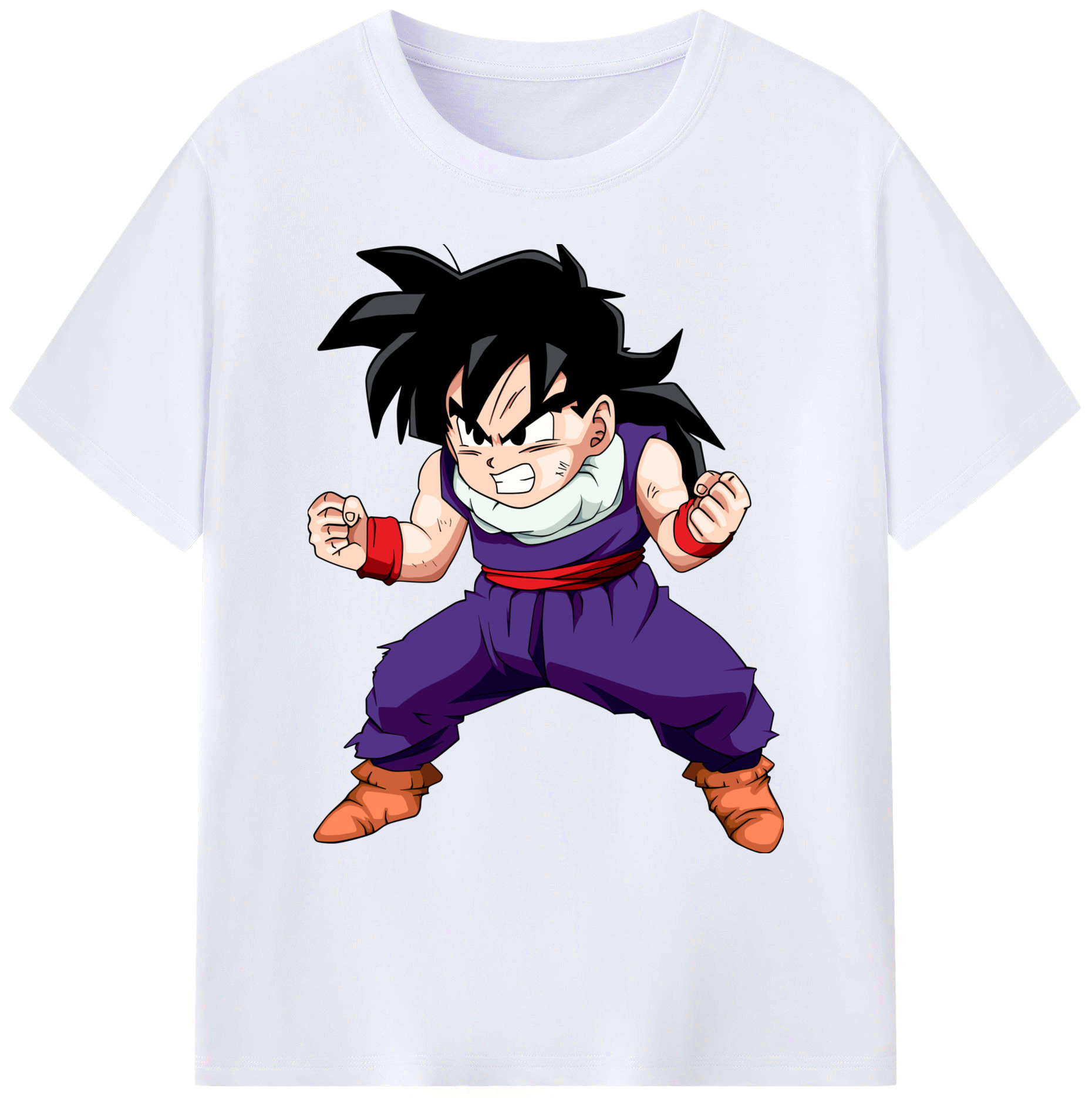 （画像用） ドラゴンボール 孫 悟飯（そんごはん）DRAGON BALL Son Gohan 綿100％ メンズ半袖Tシャツ｜肌触りやわらか＆通気性