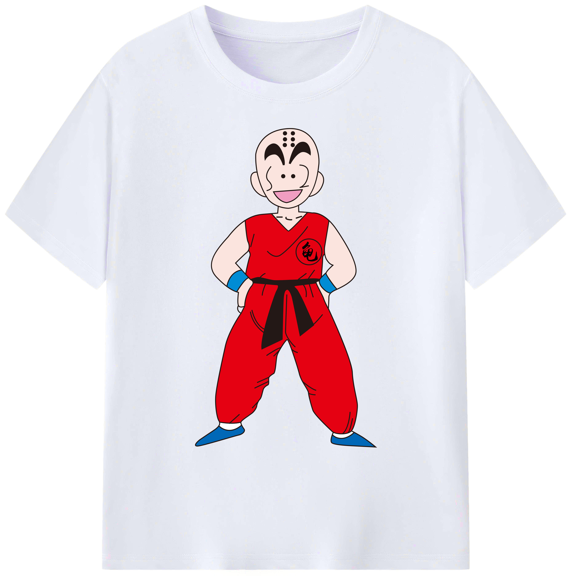 （画像用） ドラゴンボール クリリン DRAGON BALL krillin 綿100％ メンズ半袖Tシャツ｜肌触りやわらか＆通気性