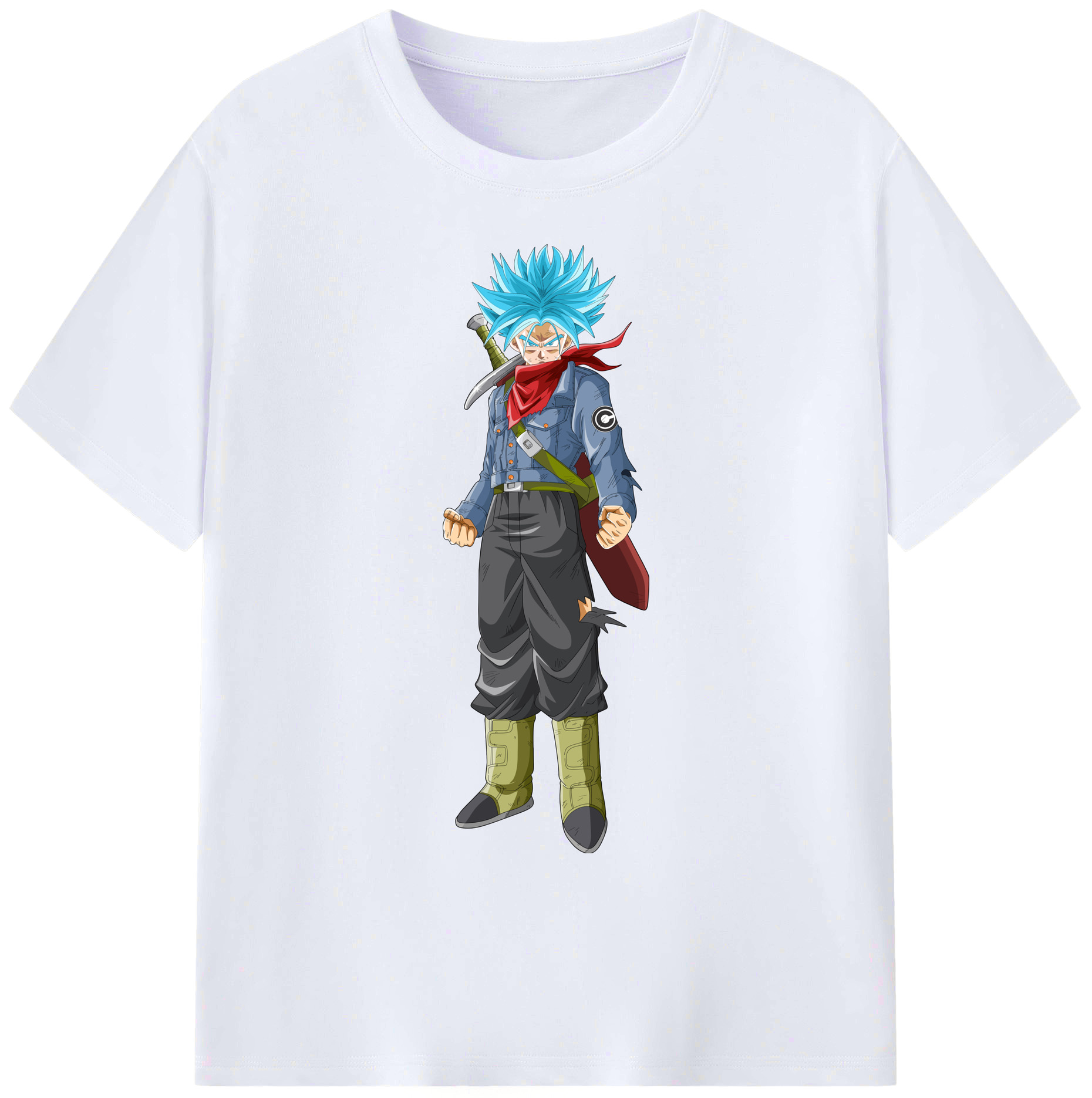 （画像用） ドラゴンボール トランクス（Torankusu）DRAGON BALL Trunks 綿100％ メンズ半袖Tシャツ｜肌触りやわらか＆通気性