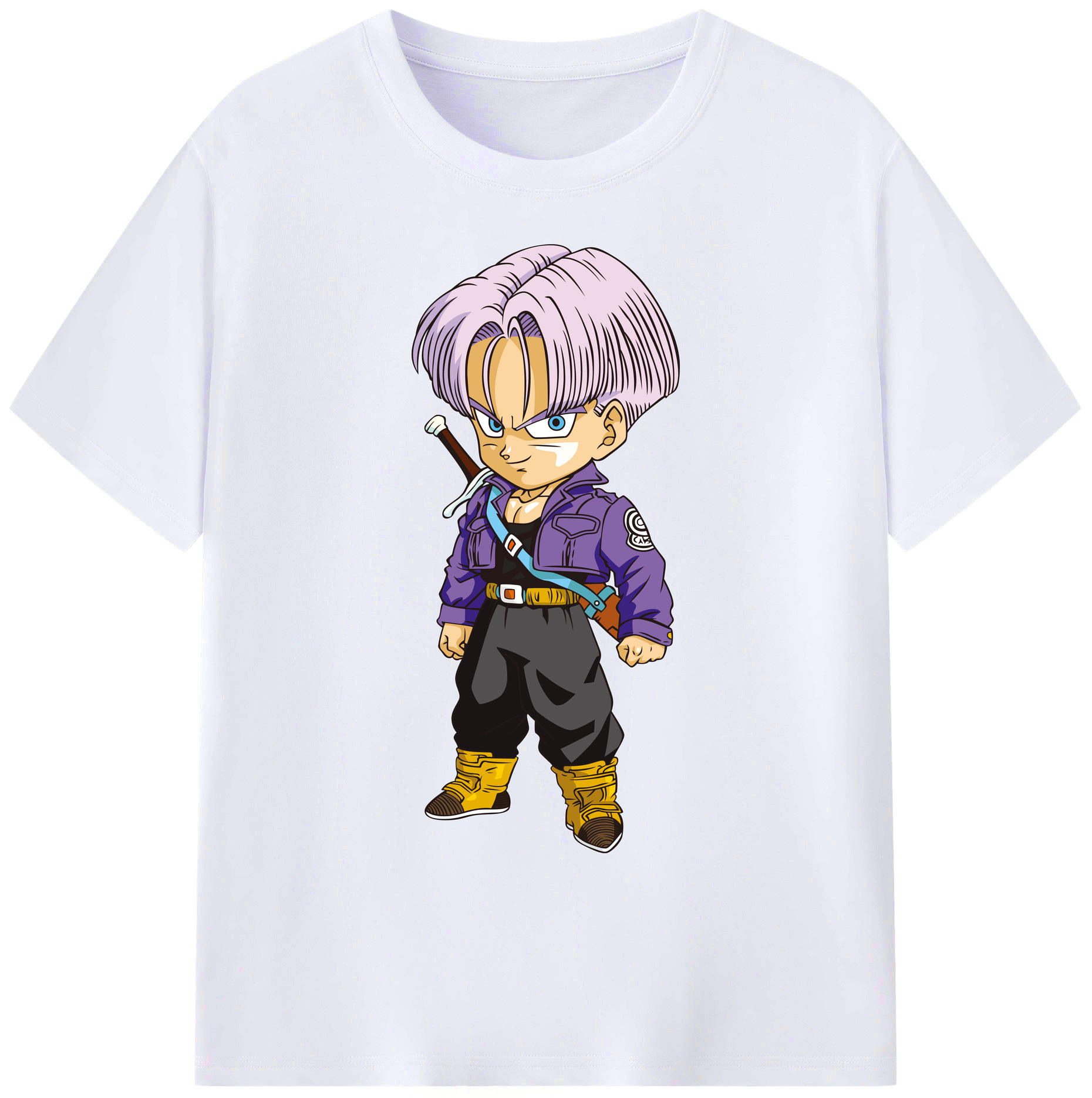 （画像用） ドラゴンボール トランクス（Torankusu）DRAGON BALL Trunks 綿100％ メンズ半袖Tシャツ｜肌触りやわらか＆通気性