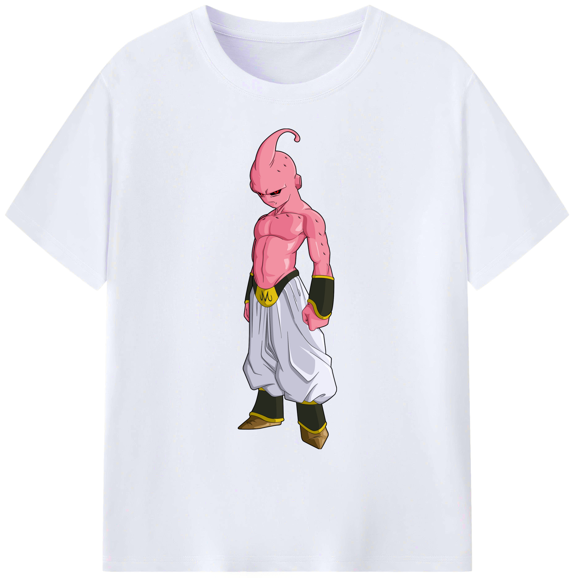 （画像用） ドラゴンボール 魔人ブウ DRAGON BALL Majin Buu 綿100％ メンズ半袖Tシャツ｜肌触りやわらか＆通気性