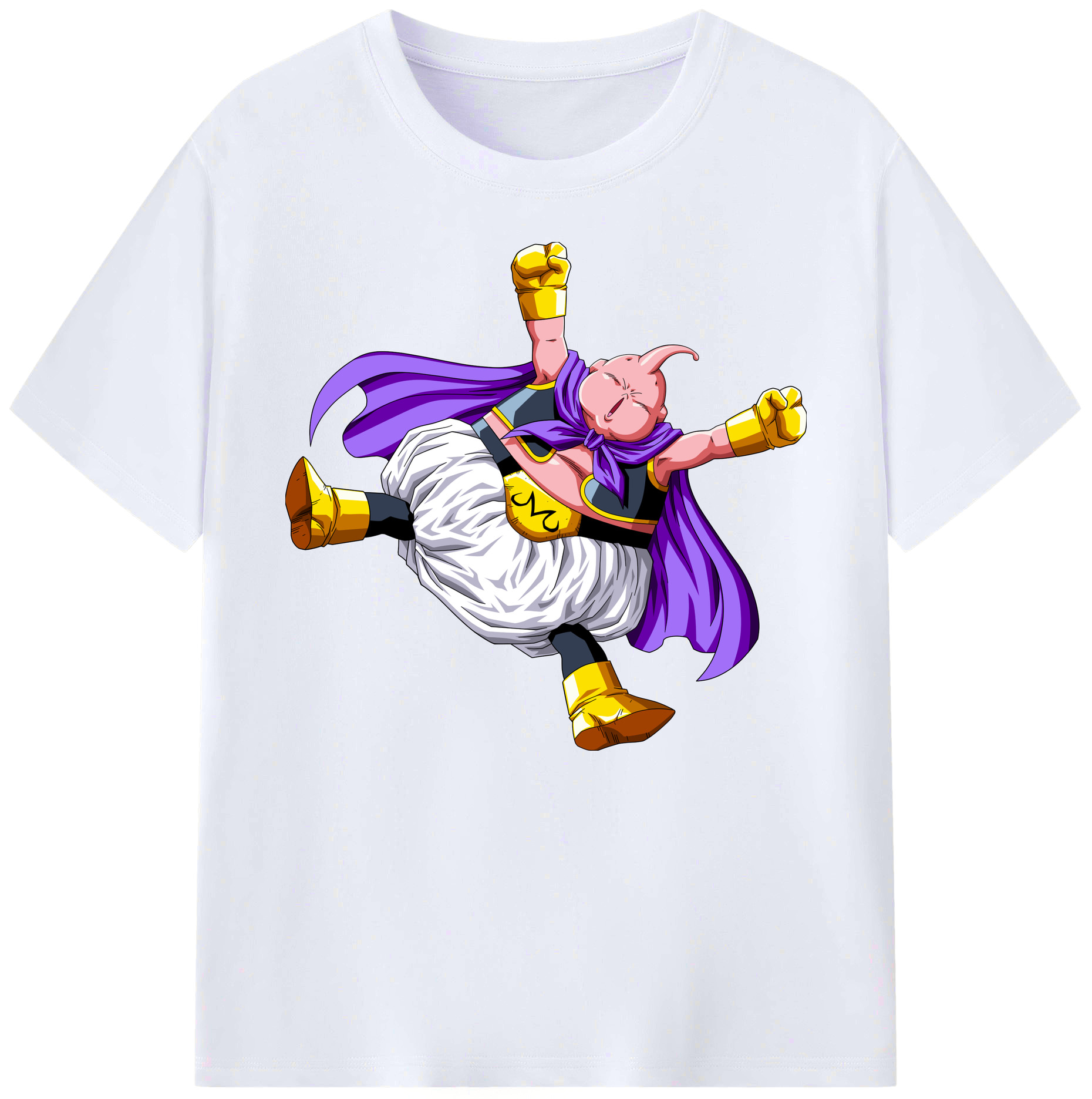 （画像用） ドラゴンボール 魔人ブウ DRAGON BALL Majin Buu 綿100％ メンズ半袖Tシャツ｜肌触りやわらか＆通気性