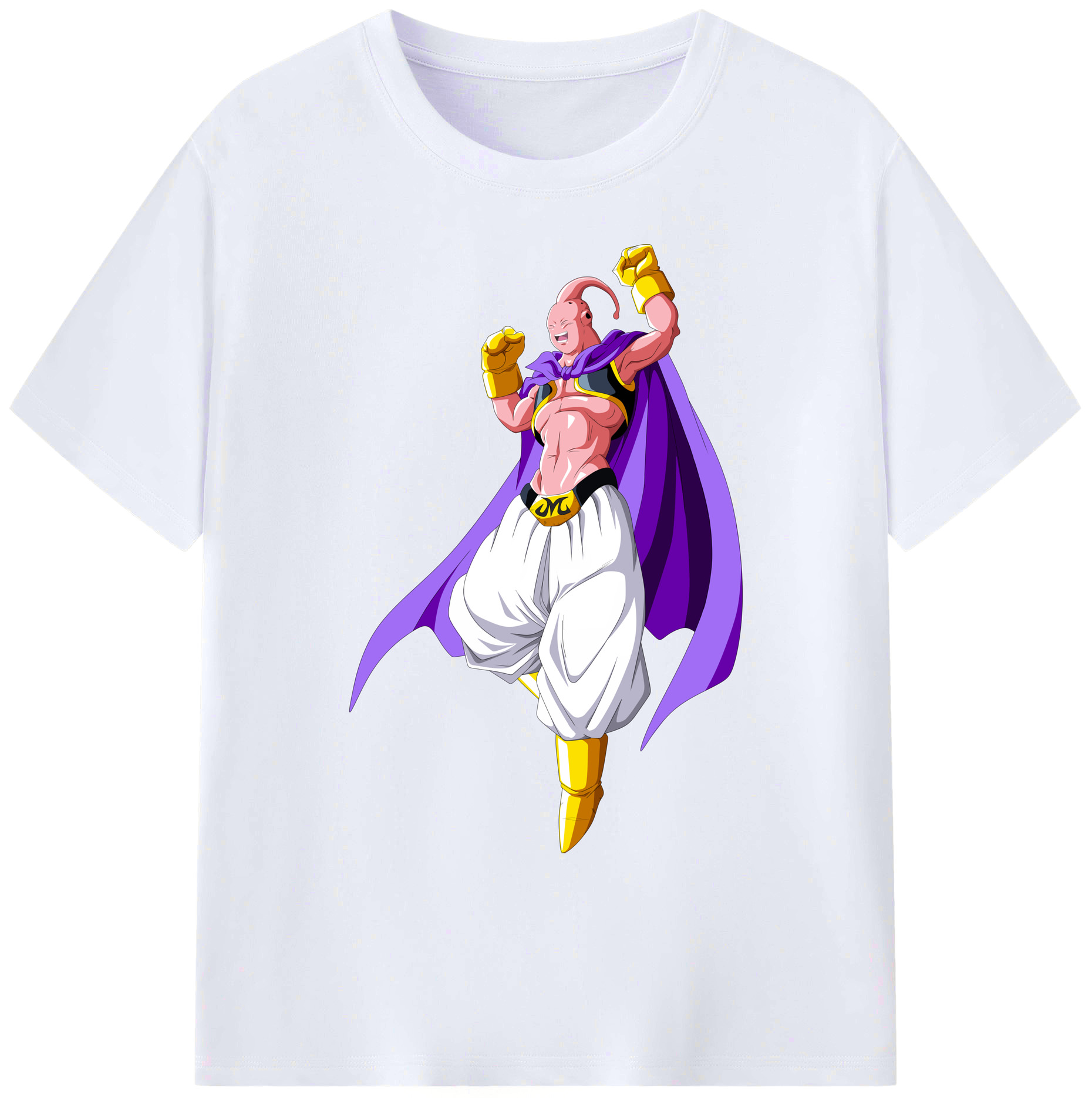 （画像用） ドラゴンボール 魔人ブウ DRAGON BALL Majin Buu 綿100％ メンズ半袖Tシャツ｜肌触りやわらか＆通気性