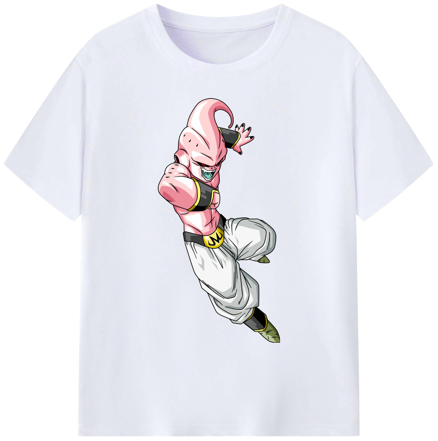 （画像用） ドラゴンボール 魔人ブウ DRAGON BALL Majin Buu 綿100％ メンズ半袖Tシャツ｜肌触りやわらか＆通気性