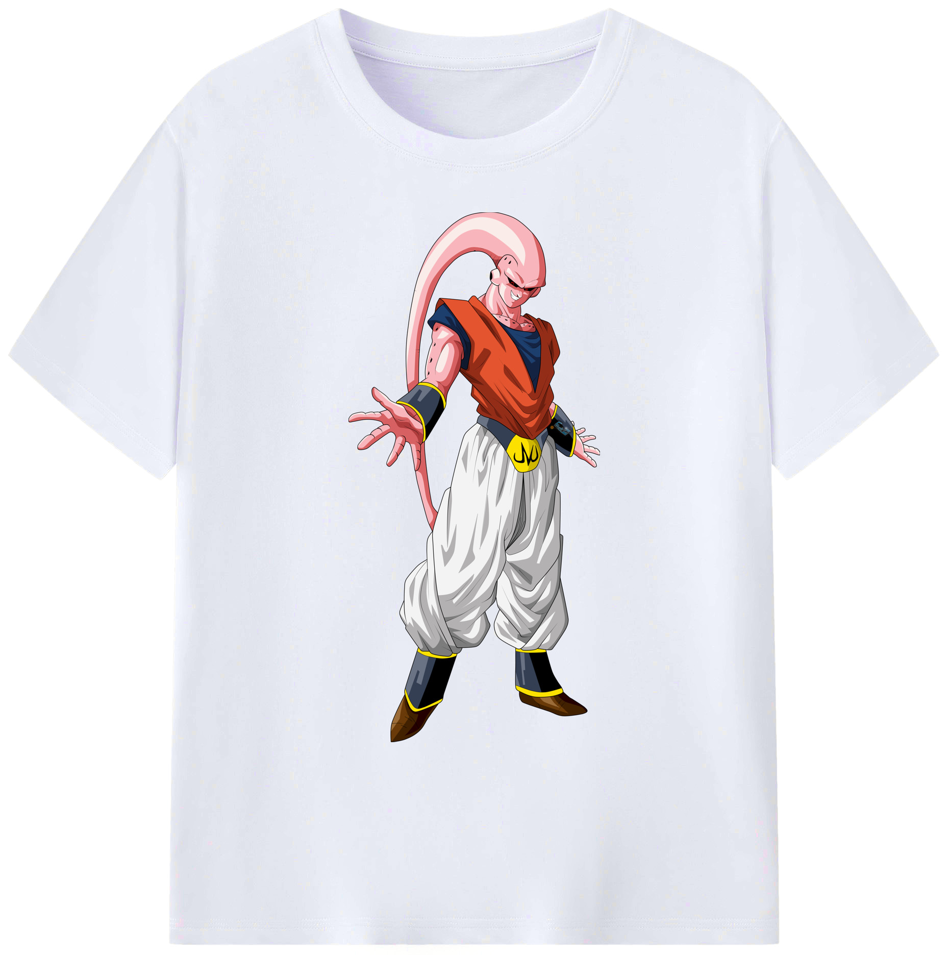 （画像用） ドラゴンボール 魔人ブウ DRAGON BALL Majin Buu 綿100％ メンズ半袖Tシャツ｜肌触りやわらか＆通気性