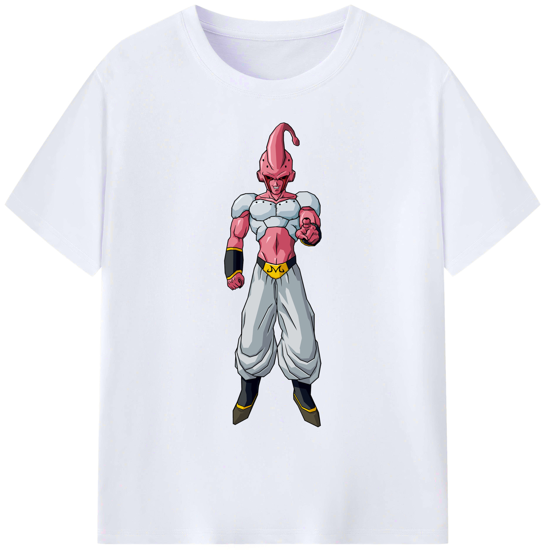 （画像用） ドラゴンボール 魔人ブウ DRAGON BALL Majin Buu 綿100％ メンズ半袖Tシャツ｜肌触りやわらか＆通気性