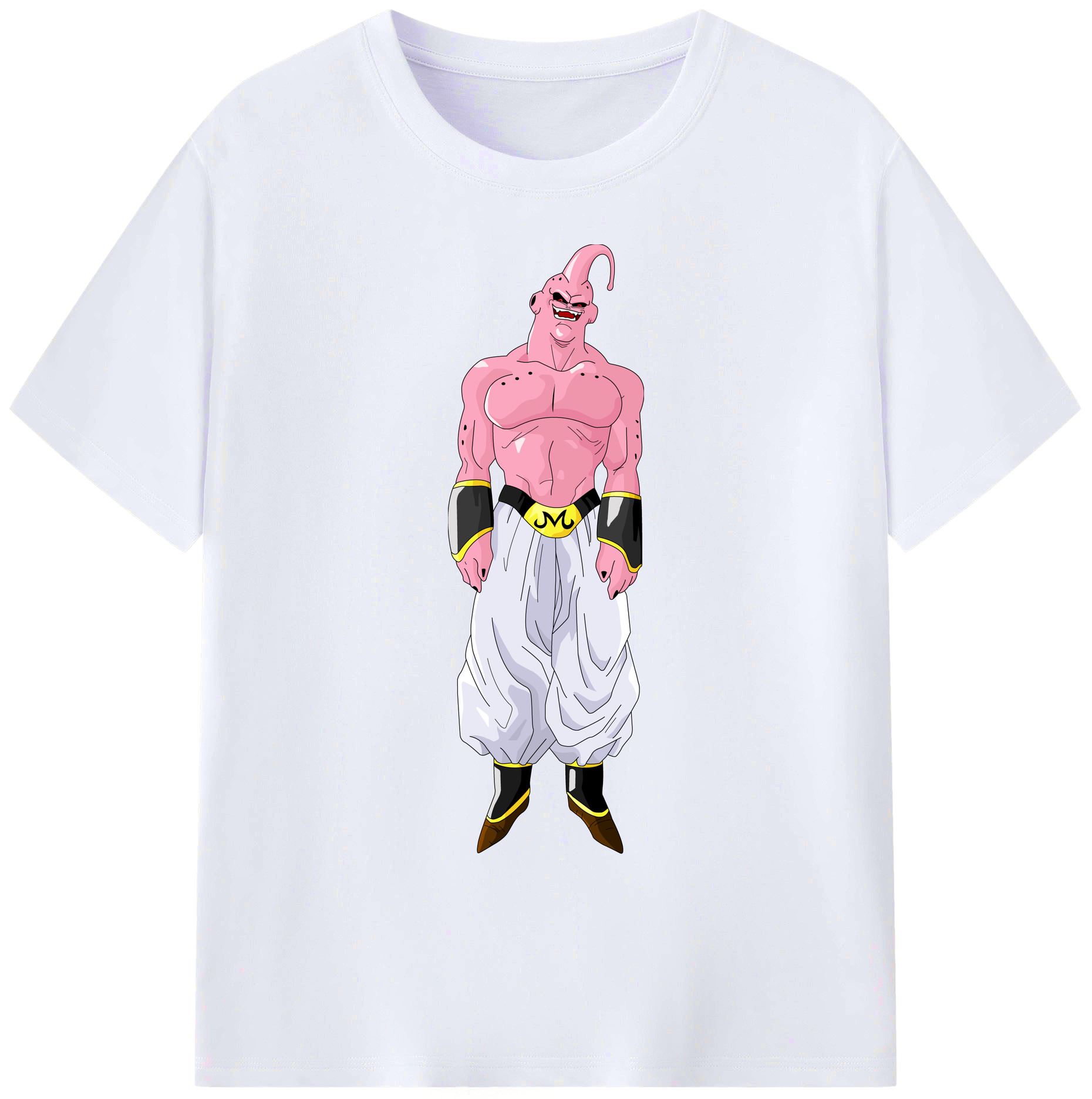 （画像用） ドラゴンボール 魔人ブウ DRAGON BALL Majin Buu 綿100％ メンズ半袖Tシャツ｜肌触りやわらか＆通気性